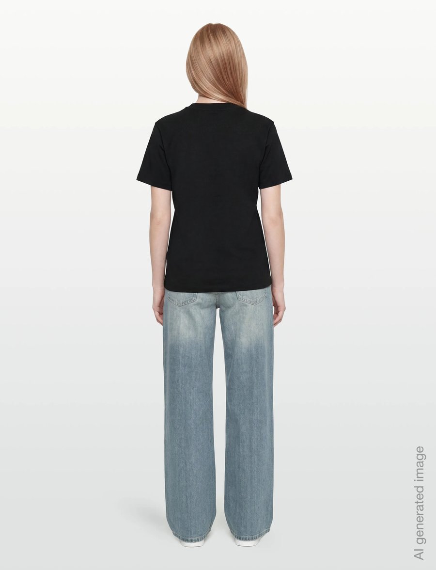 HUGO BLUE - Vintage Tee_B_8 - t-shirts - black - 4