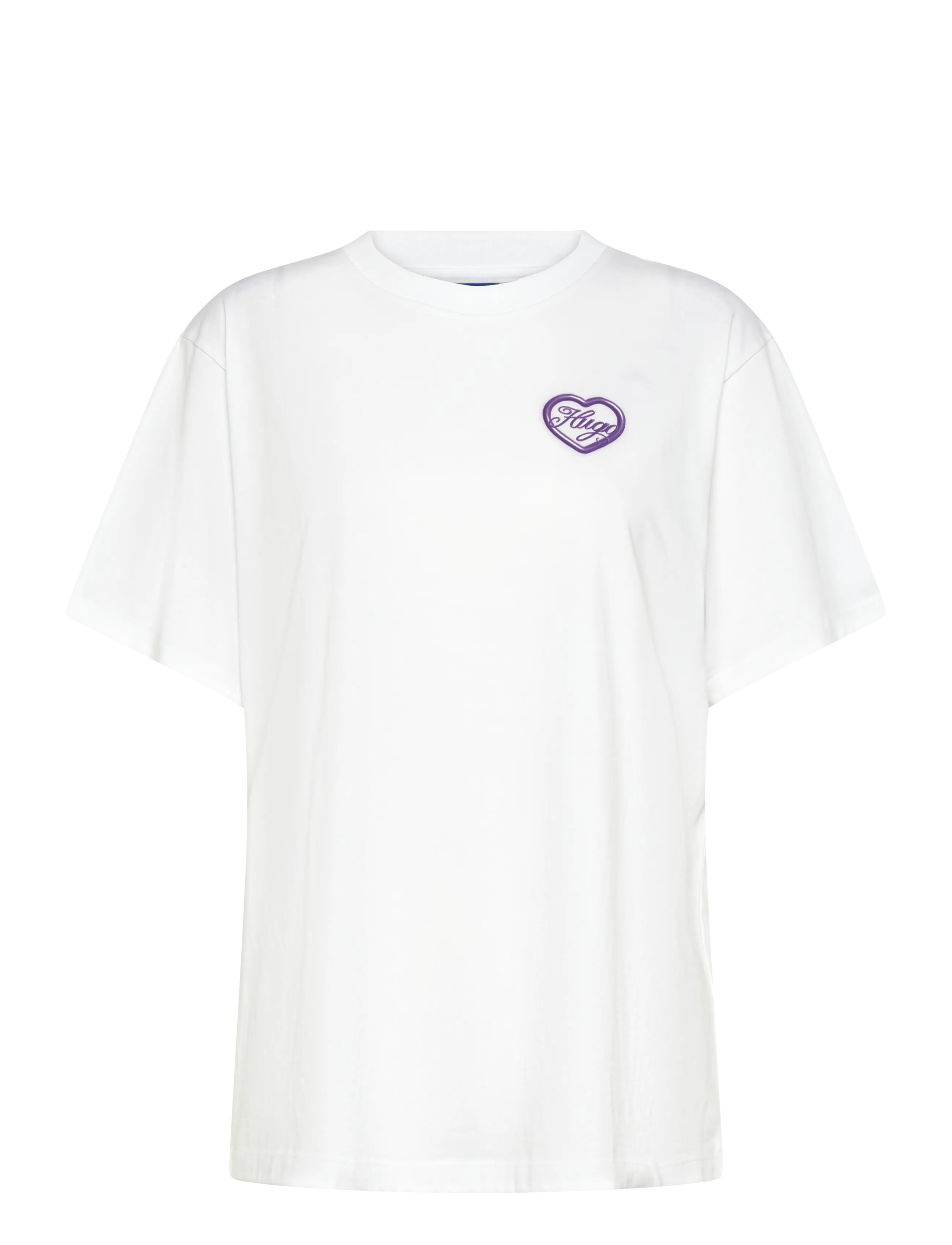 HUGO BLUE Vintage Tee_B_8 - Nyheder - WHITE / white