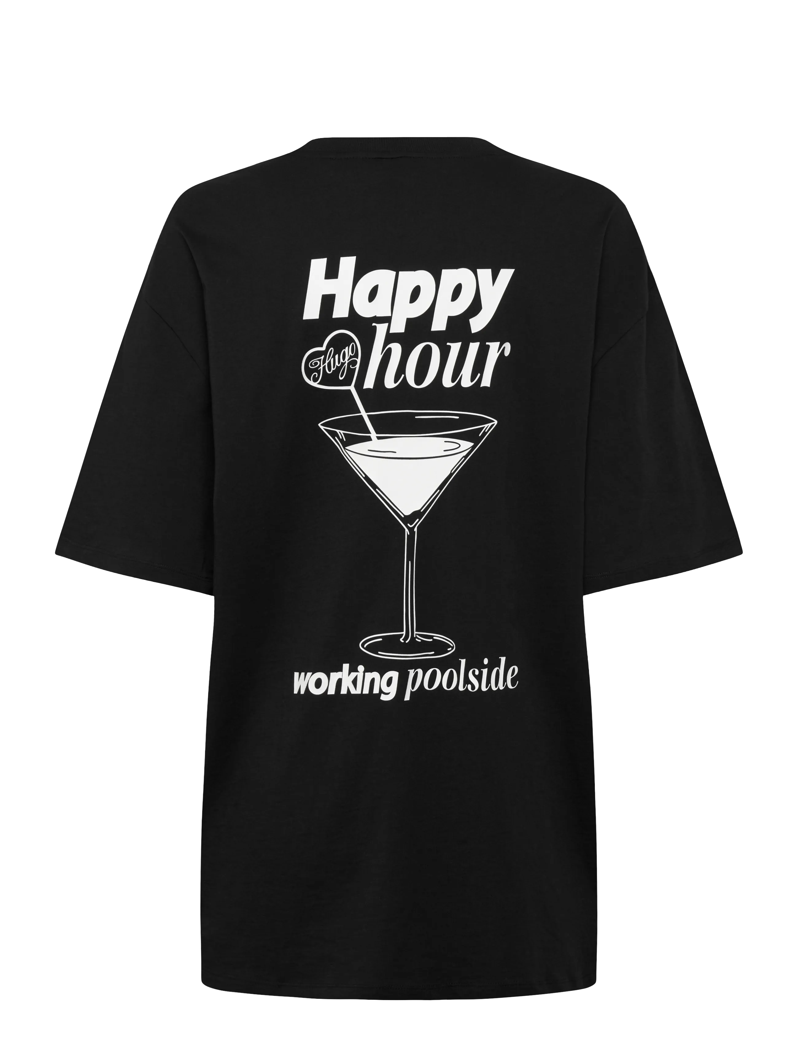 HUGO BLUE - Oversized_Tee_B_10 - t-shirts - black - 2