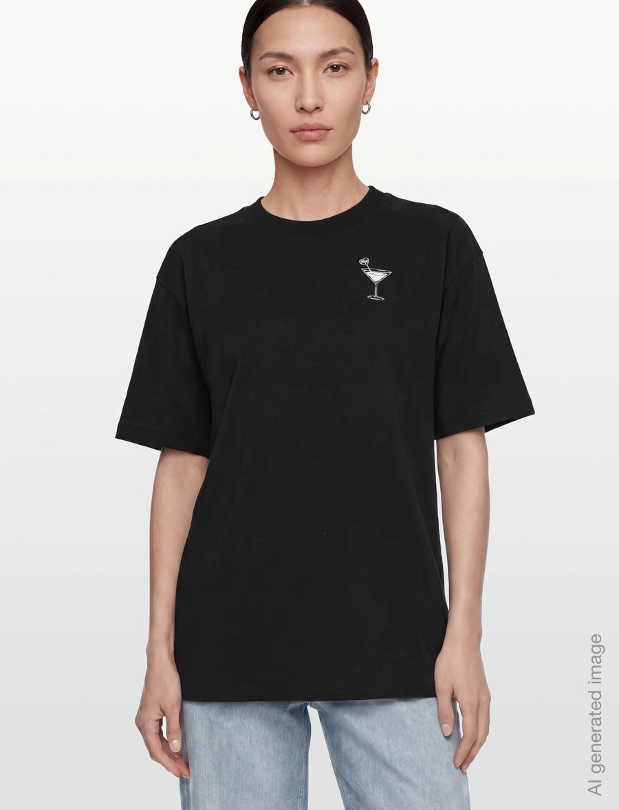 HUGO BLUE - Oversized_Tee_B_10 - t-shirts - black - 3