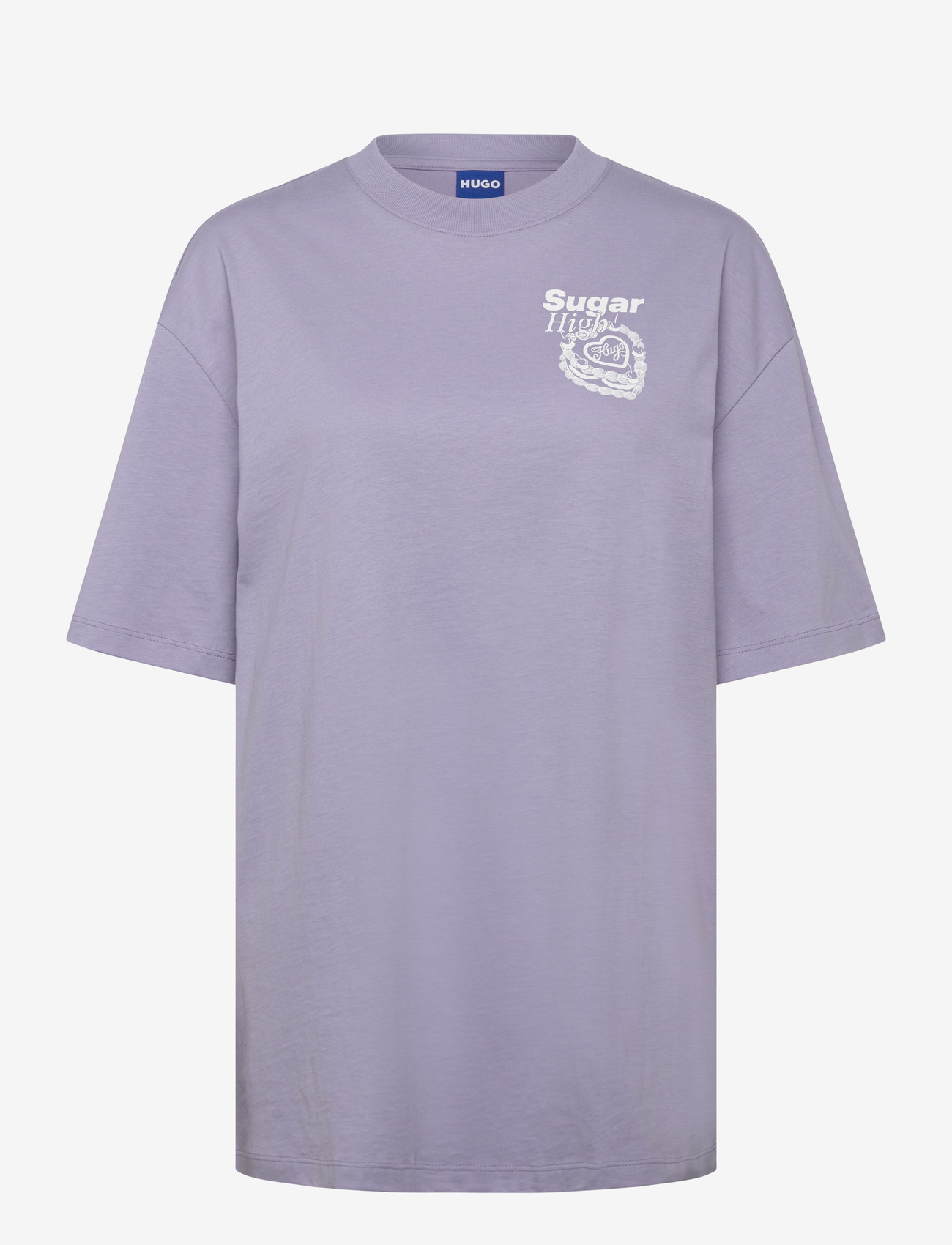 HUGO BLUE - Oversized_Tee_B_10 - t-shirts - bright purple - 1