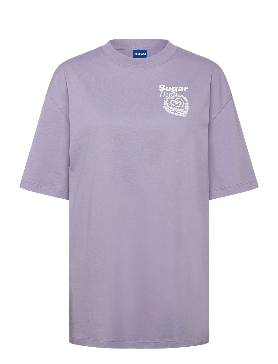HUGO BLUE - Oversized_Tee_B_10 - t-shirts - bright purple - 1