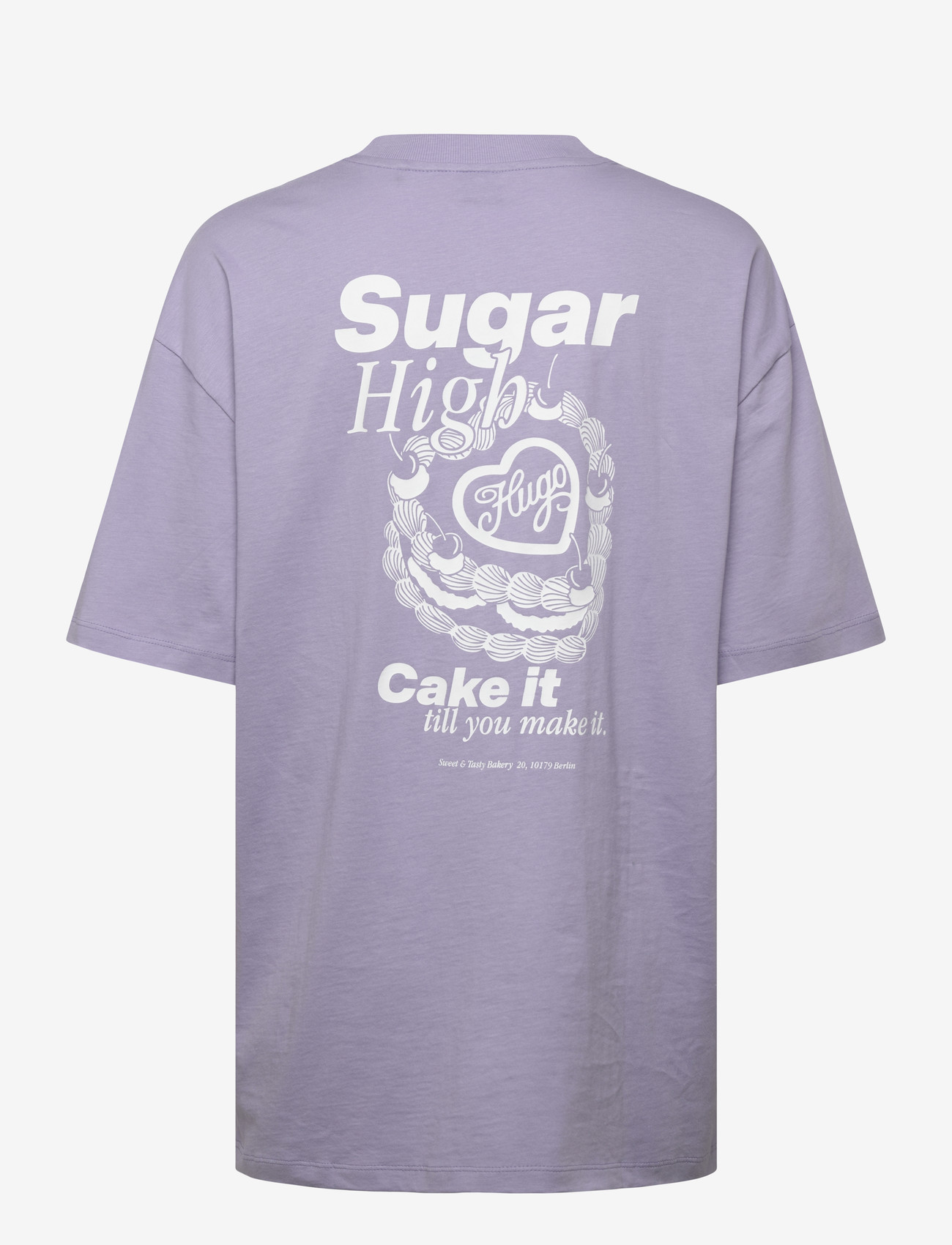 HUGO BLUE - Oversized_Tee_B_10 - t-shirts - bright purple - 2