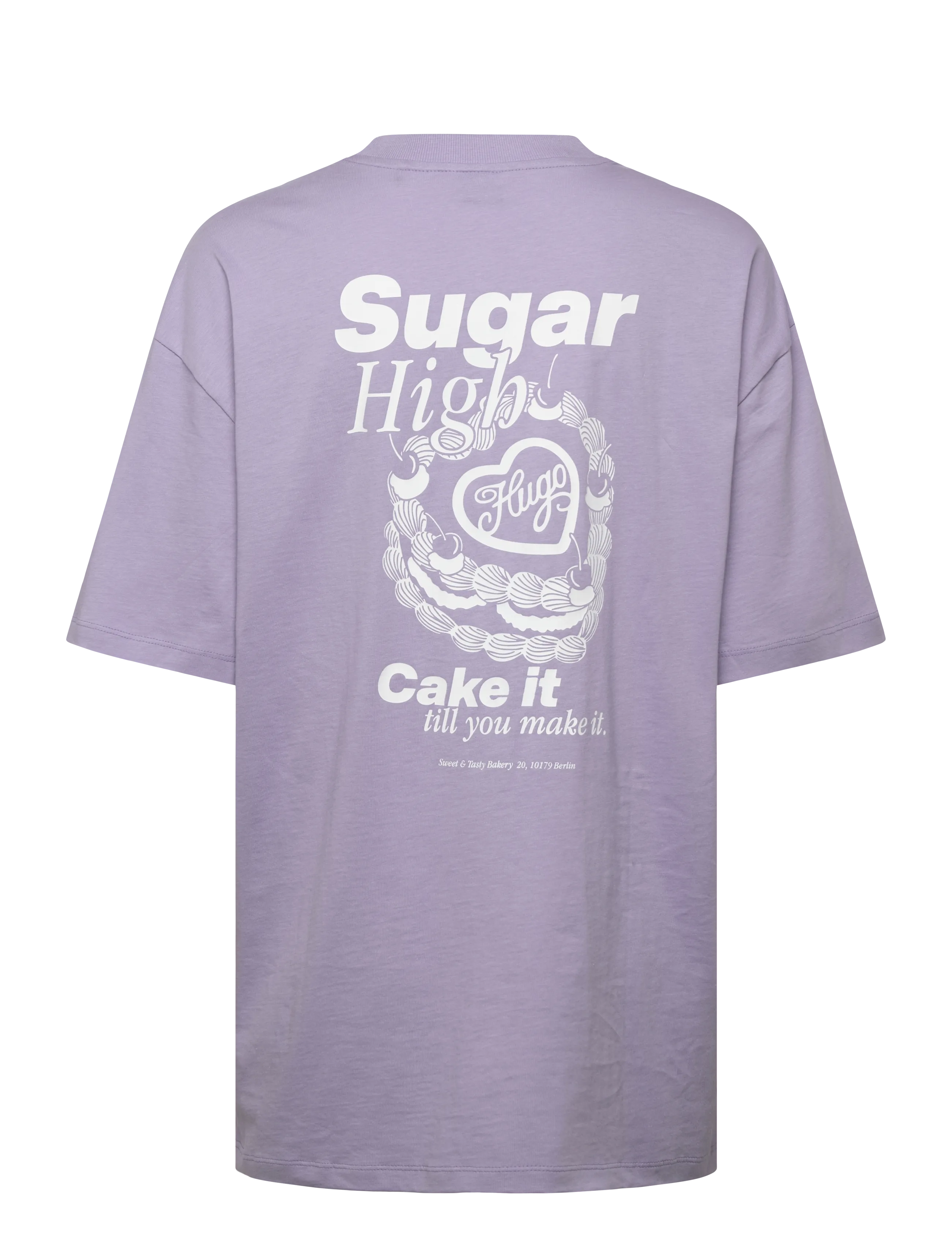 HUGO BLUE - Oversized_Tee_B_10 - t-paidat - bright purple - 2