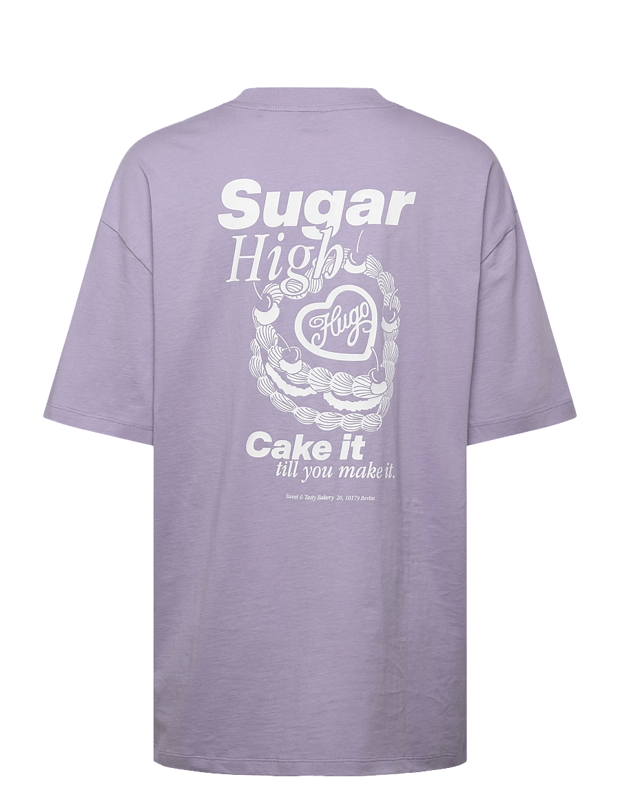 HUGO BLUE - Oversized_Tee_B_10 - t-shirts - bright purple - 2
