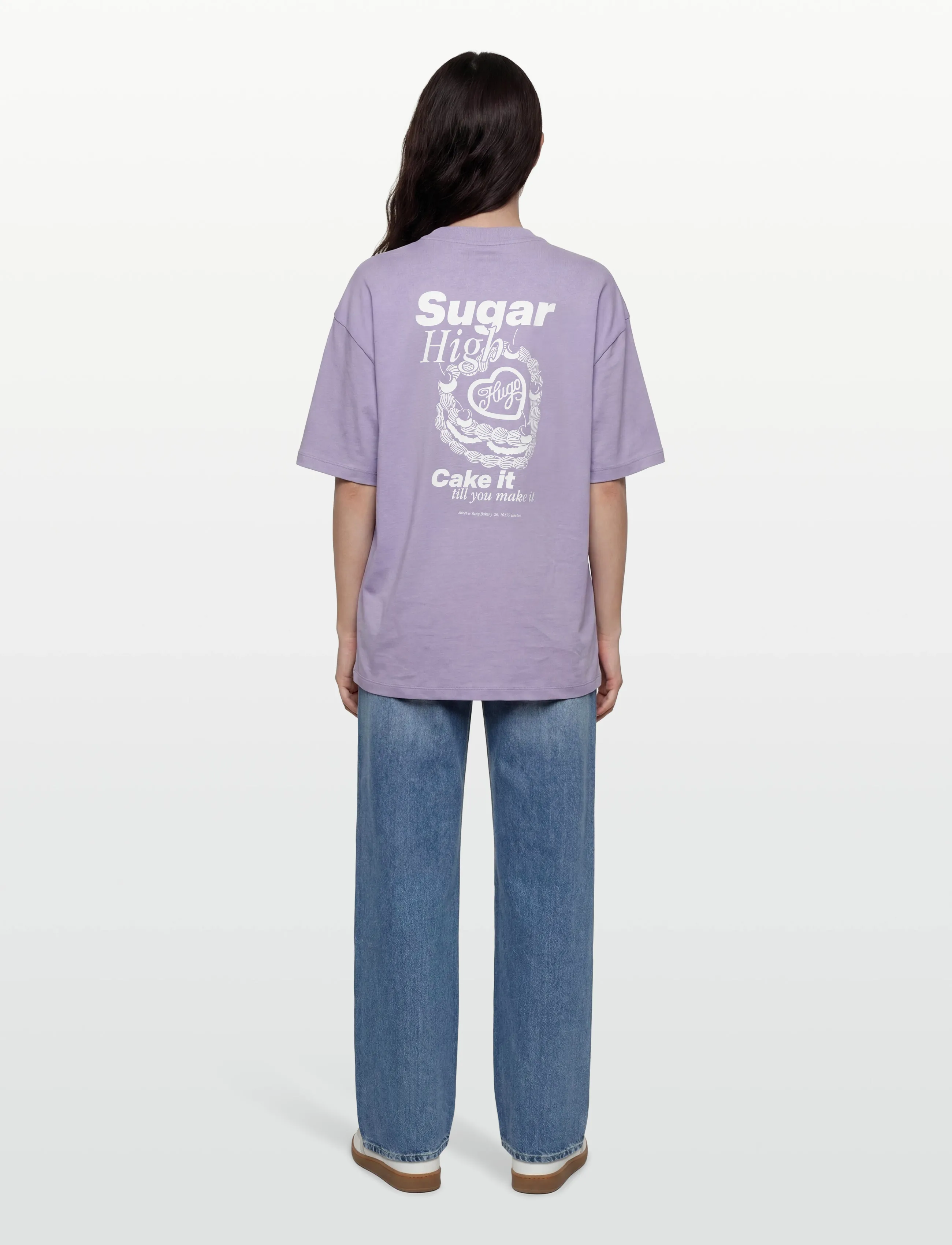 HUGO BLUE - Oversized_Tee_B_10 - t-paidat - bright purple - 4