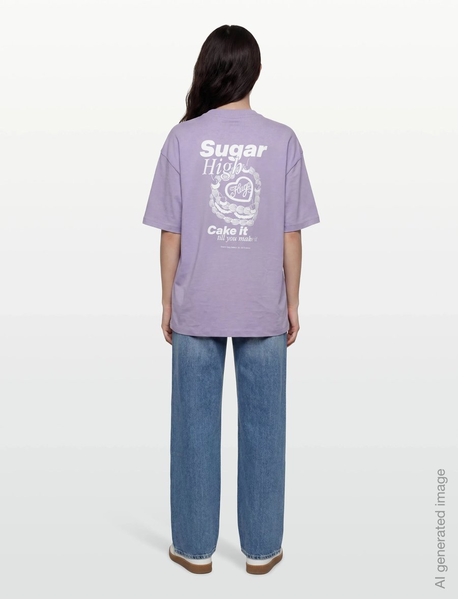 HUGO BLUE - Oversized_Tee_B_10 - t-shirts - bright purple - 4