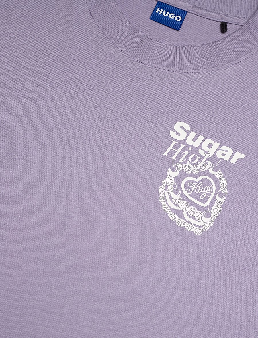HUGO BLUE - Oversized_Tee_B_10 - t-shirts - bright purple - 5