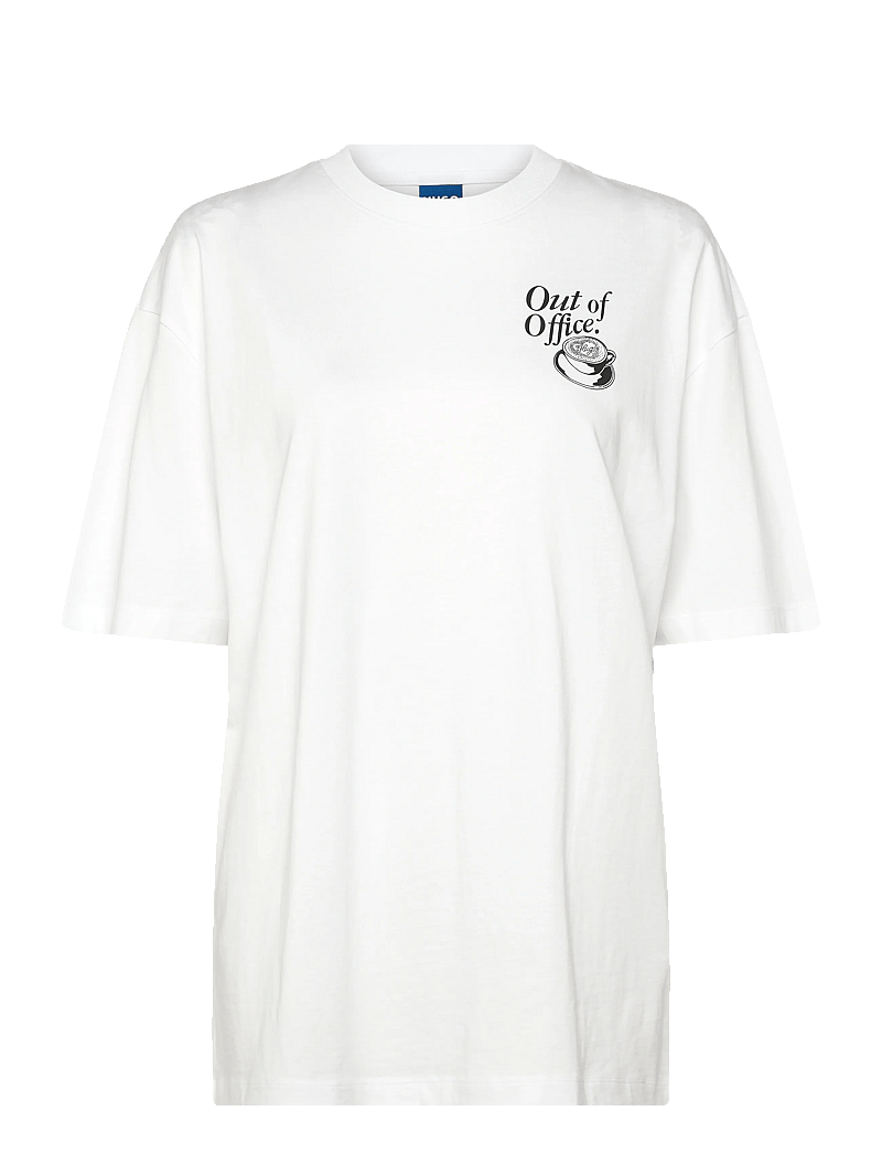 HUGO BLUE - Oversized_Tee_B_10 - t-shirts - white - 0