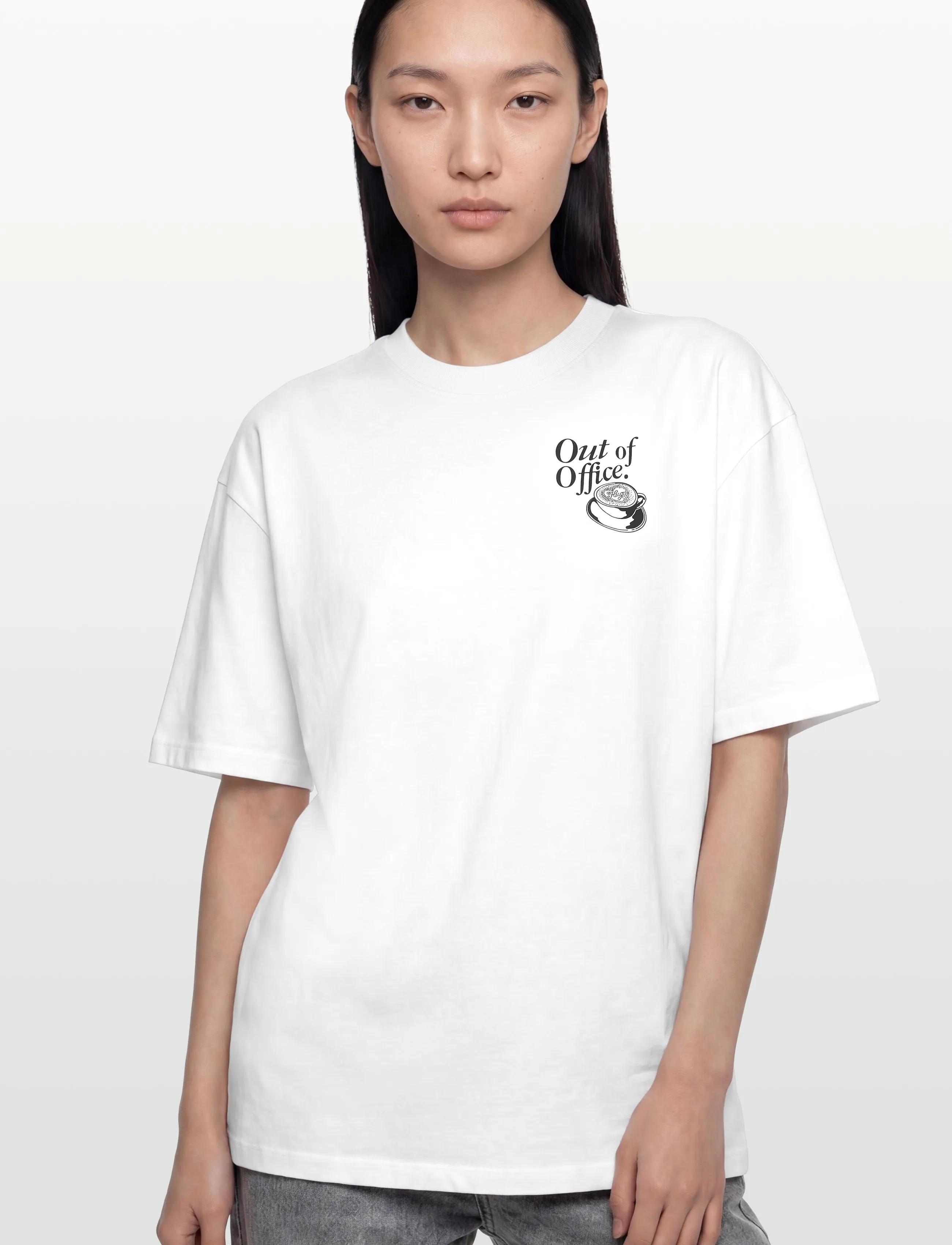 HUGO BLUE - Oversized_Tee_B_10 - t-shirts - white - 3