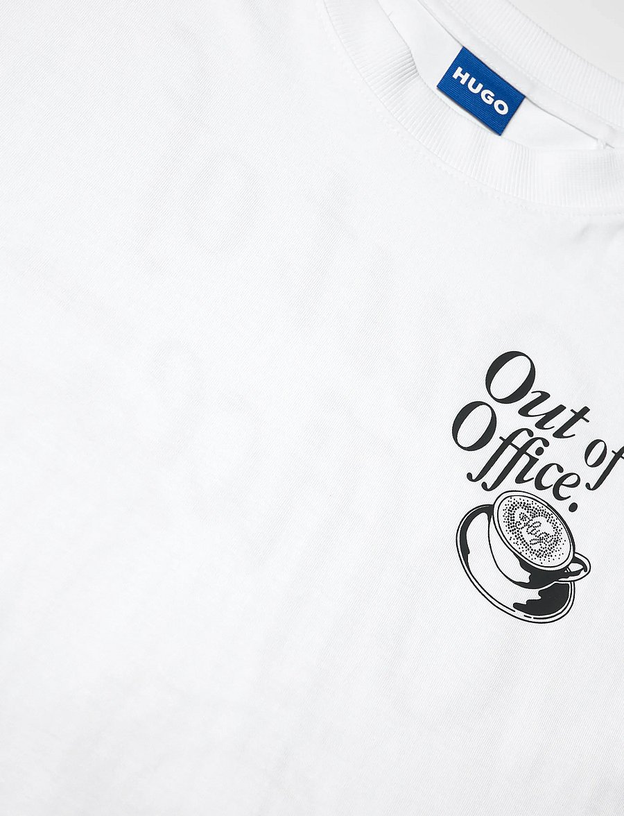 HUGO BLUE - Oversized_Tee_B_10 - t-shirts - white - 5