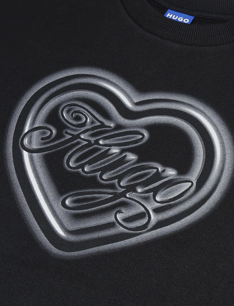 HUGO BLUE - Classic Crew_B_3 - sweatshirts - black - 5