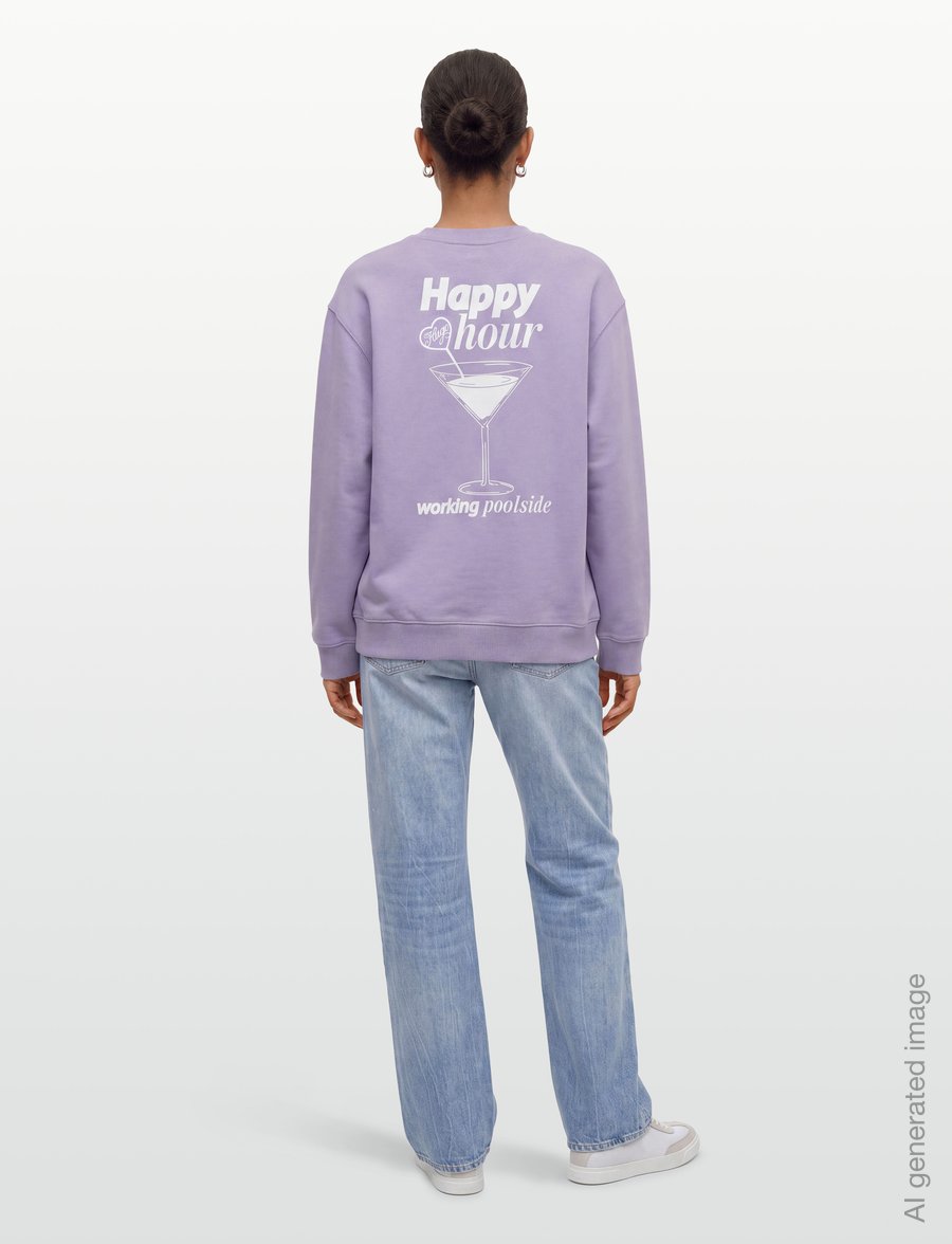 HUGO BLUE - Classic Crew_B_3 - hverdags stil - bright purple - 4