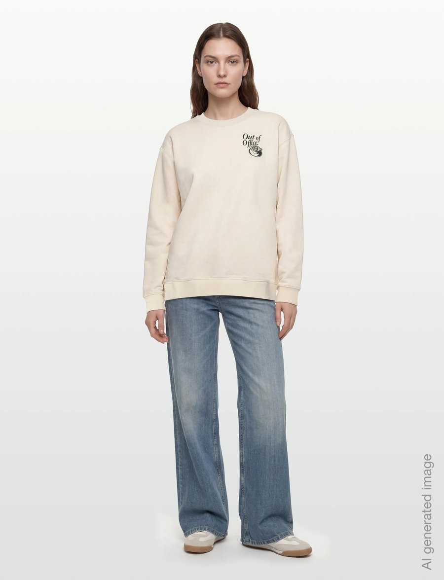 HUGO BLUE - Classic Crew_B_3 - everyday style - open white - 0