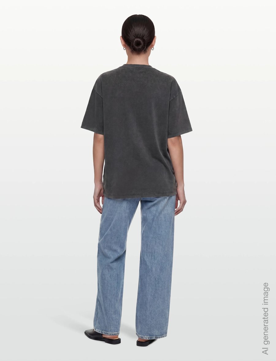 HUGO BLUE - Oversized_Tee_B_11 - t-särgid - black - 4