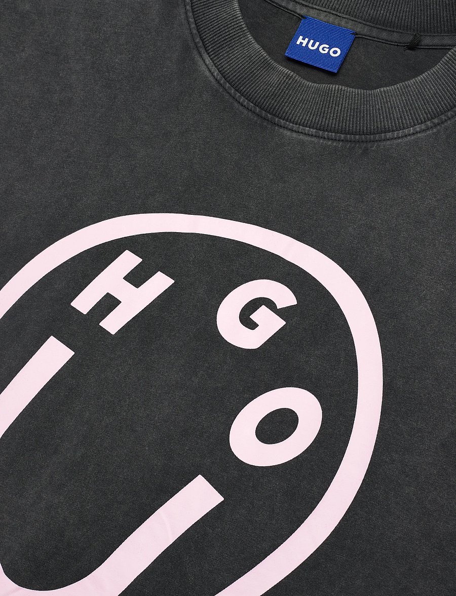 HUGO BLUE - Oversized_Tee_B_11 - t-särgid - black - 5