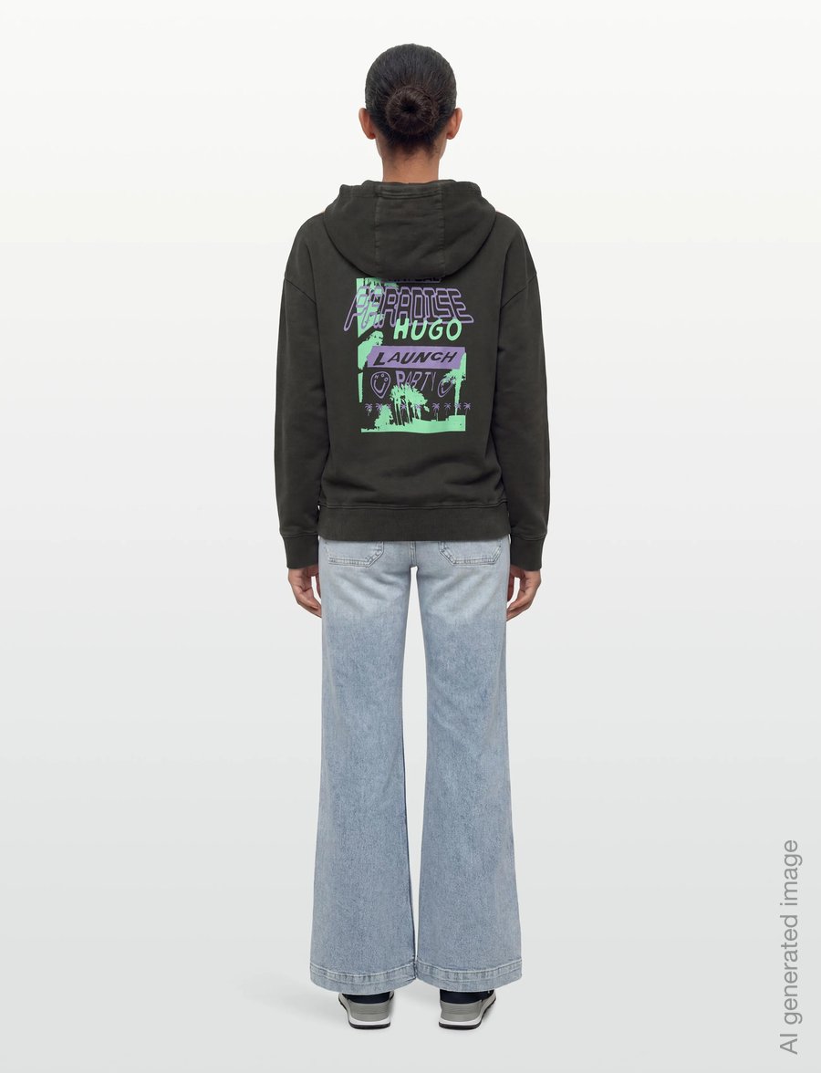 HUGO BLUE - Doa B_4 - kapuzenpullover - black - 4