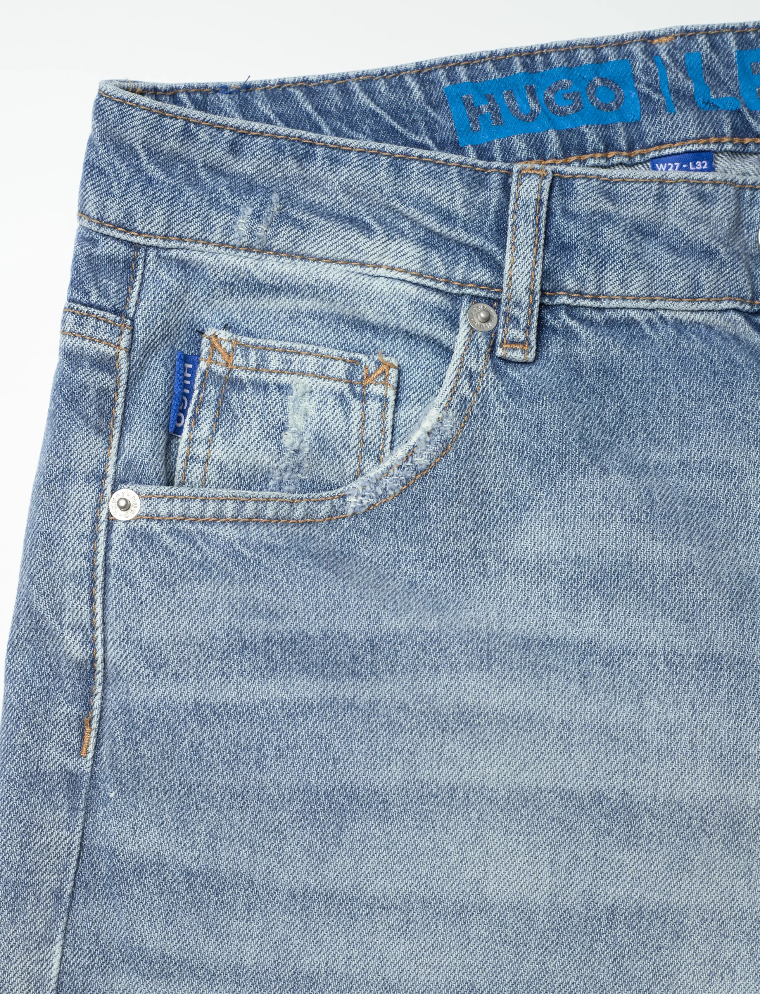 HUGO BLUE - Leni_S_B - wide leg jeans - turquoise/aqua - 5