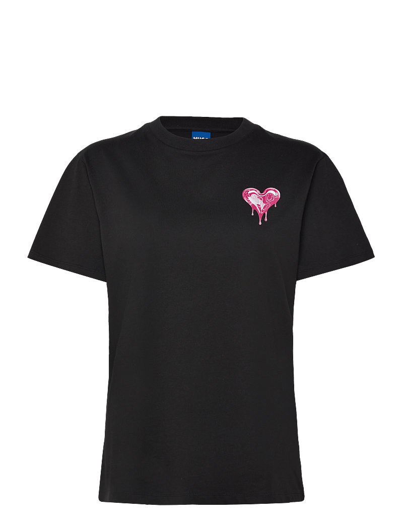 HUGO BLUE - Vintage_Tee_B_9 - t-shirts - black - 0