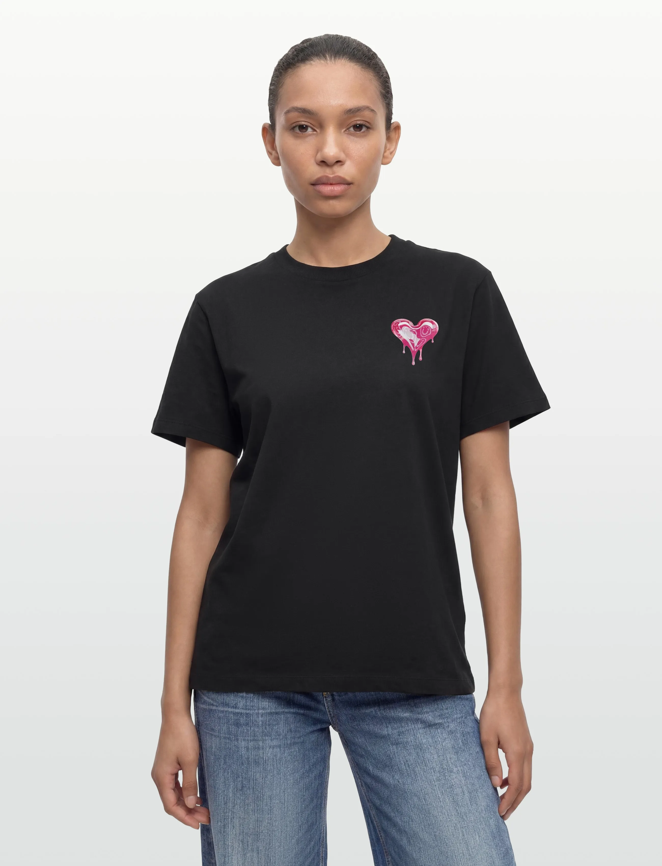 HUGO BLUE - Vintage_Tee_B_9 - black - 3