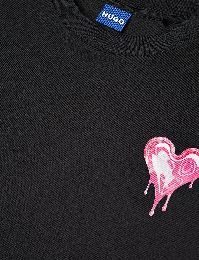 HUGO BLUE - Vintage_Tee_B_9 - t-shirts - black - 2