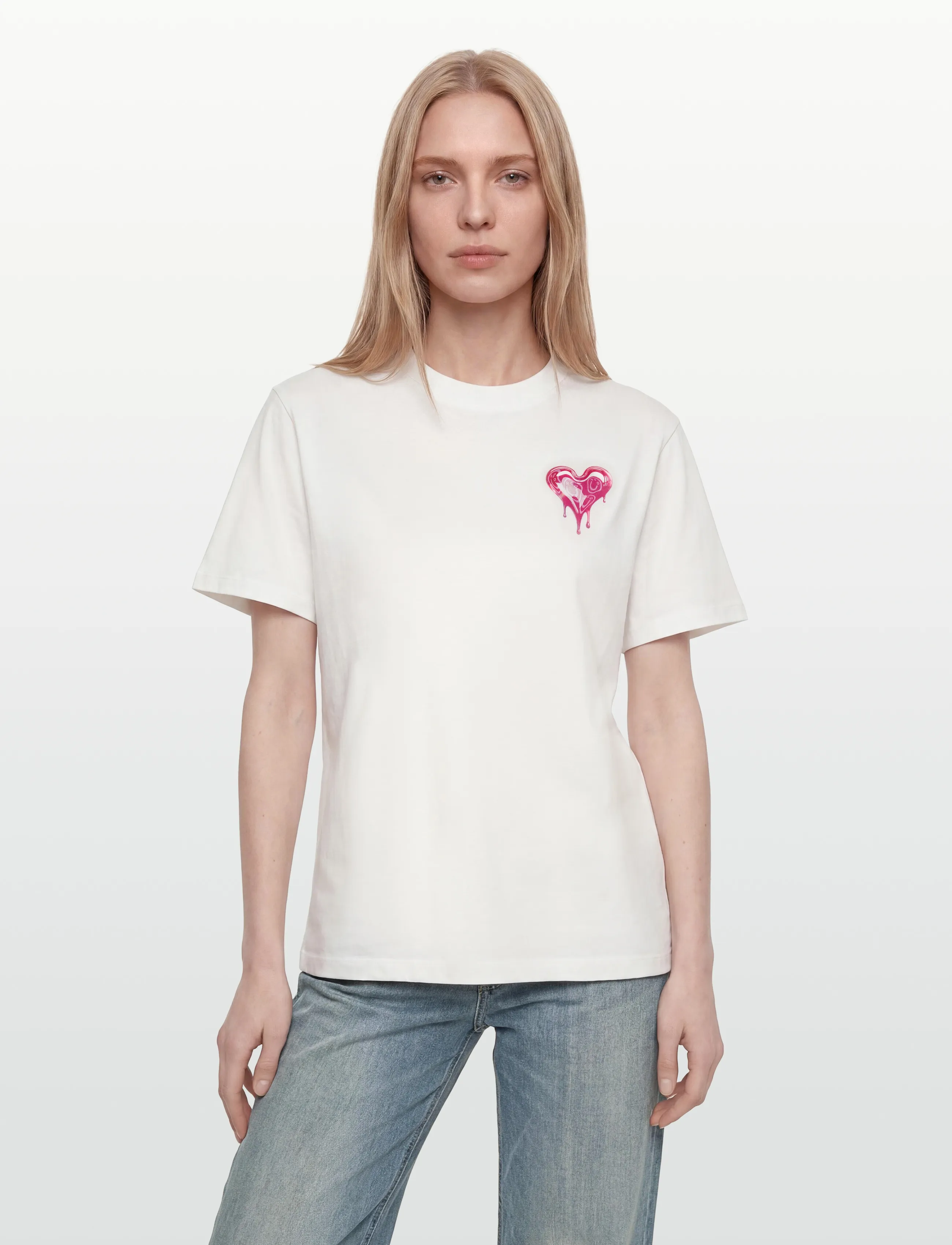 HUGO BLUE - Vintage_Tee_B_9 - natural - 3