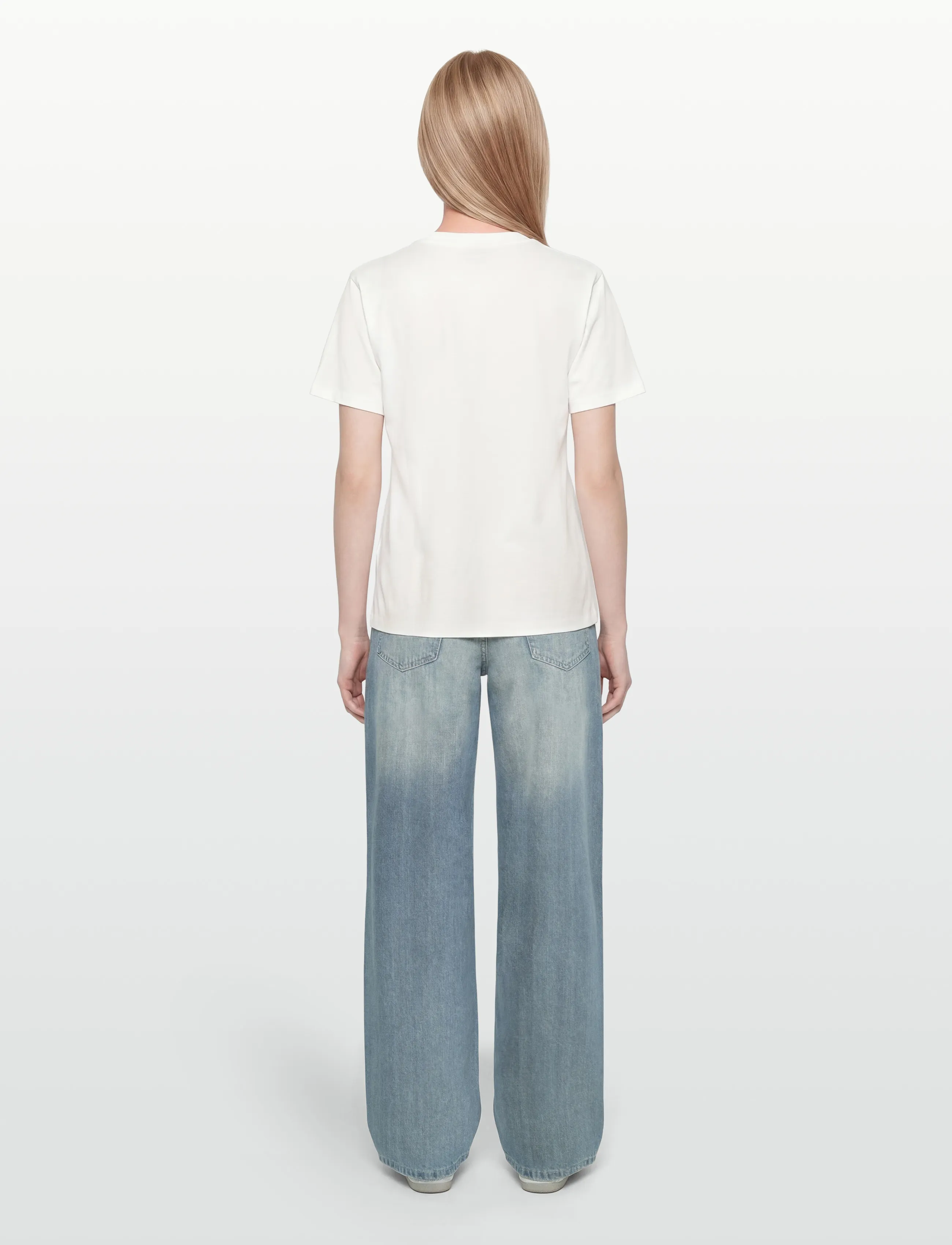 HUGO BLUE - Vintage_Tee_B_9 - natural - 4