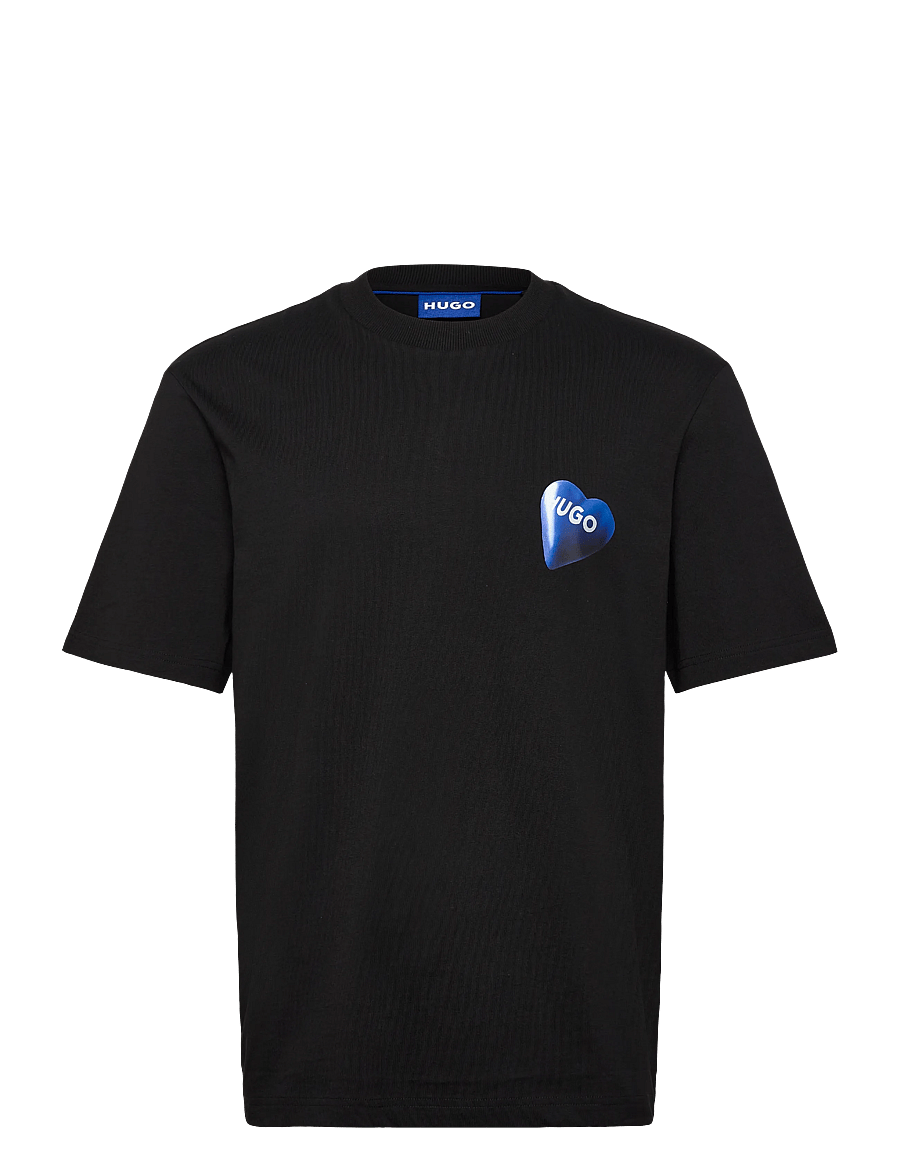 HUGO BLUE - Nalentinio - kurzärmelige t-shirts - black - 0