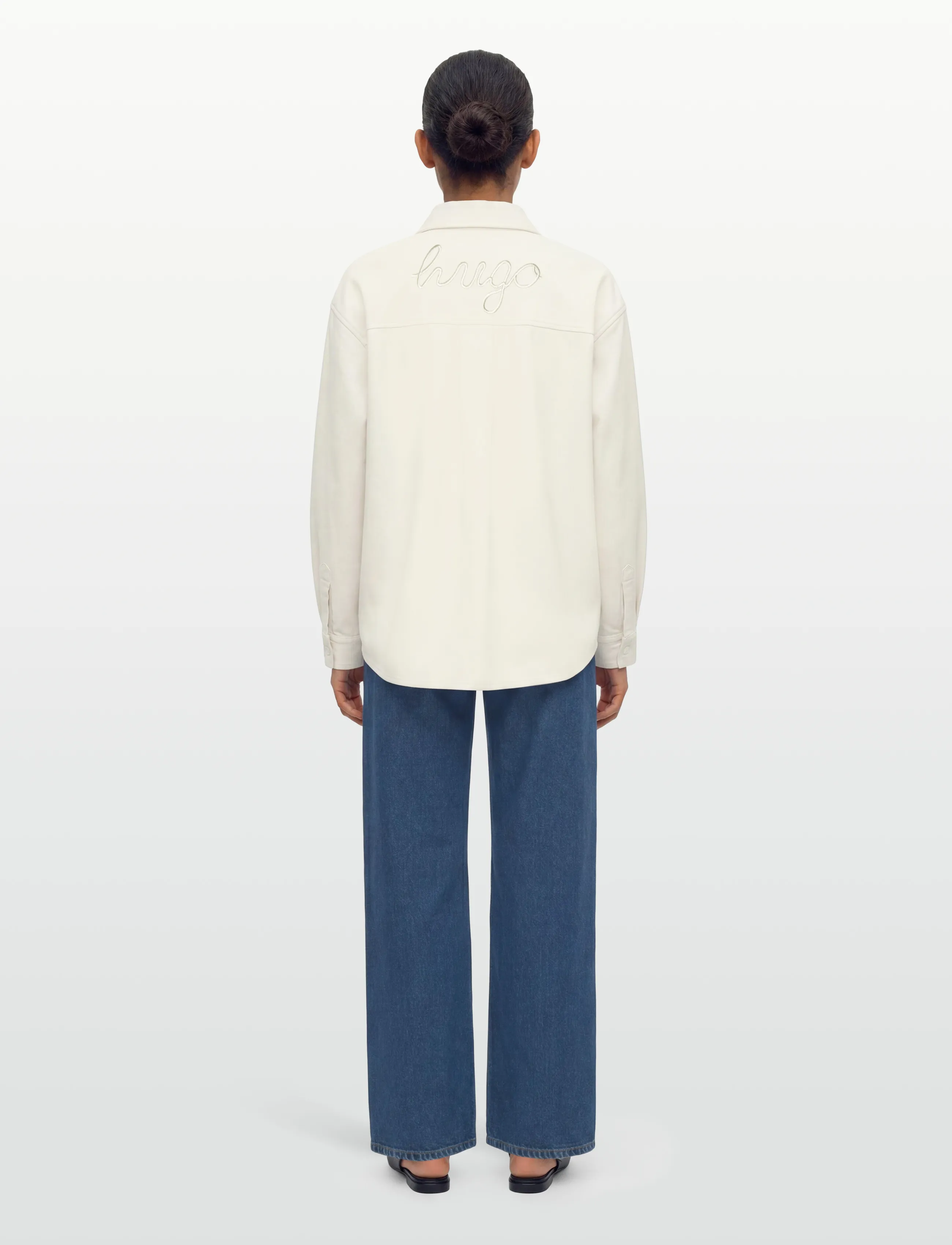 HUGO BLUE - Eshy_B - jeanshemden - open white - 4