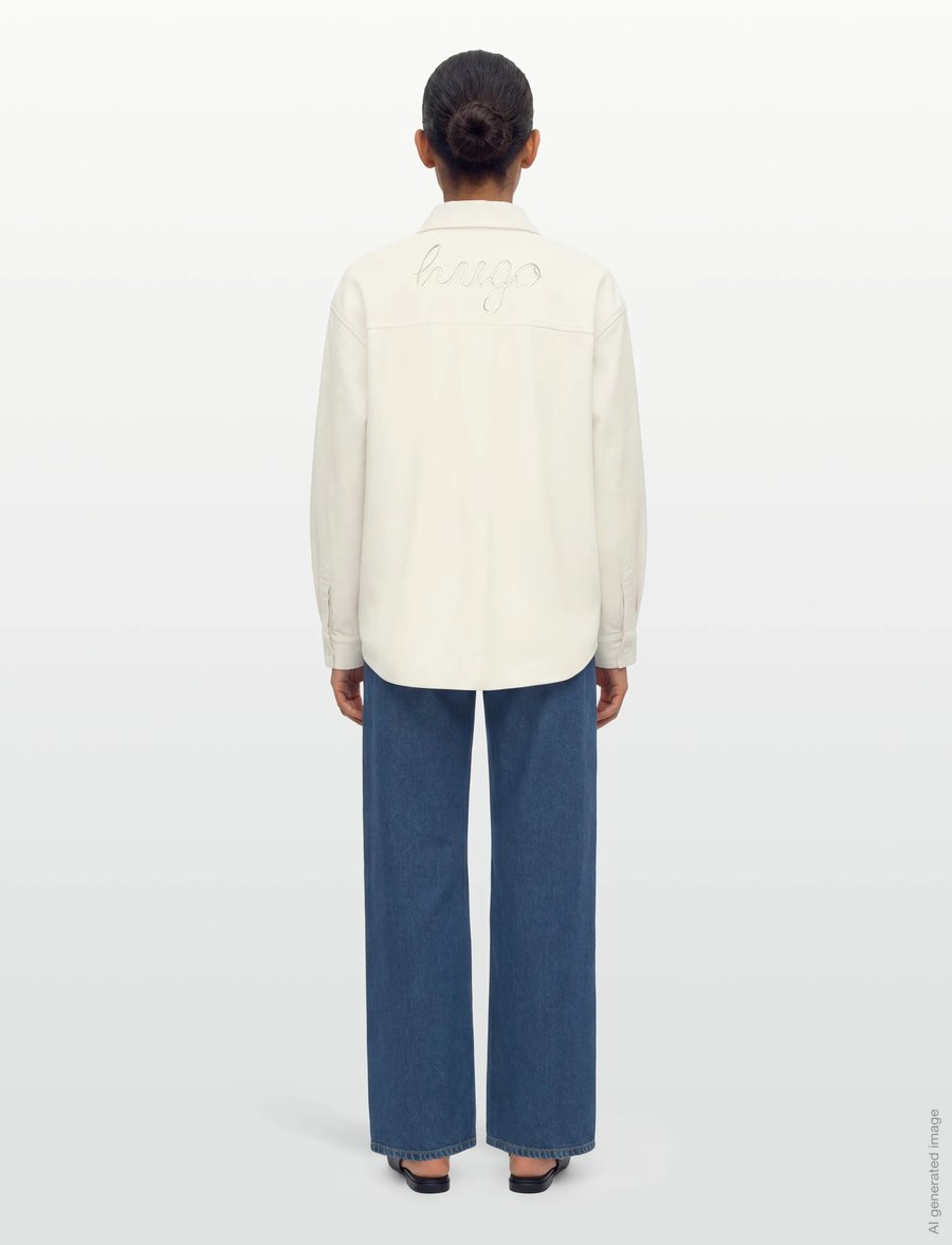 HUGO BLUE - Eshy_B - jeanshemden - open white - 4