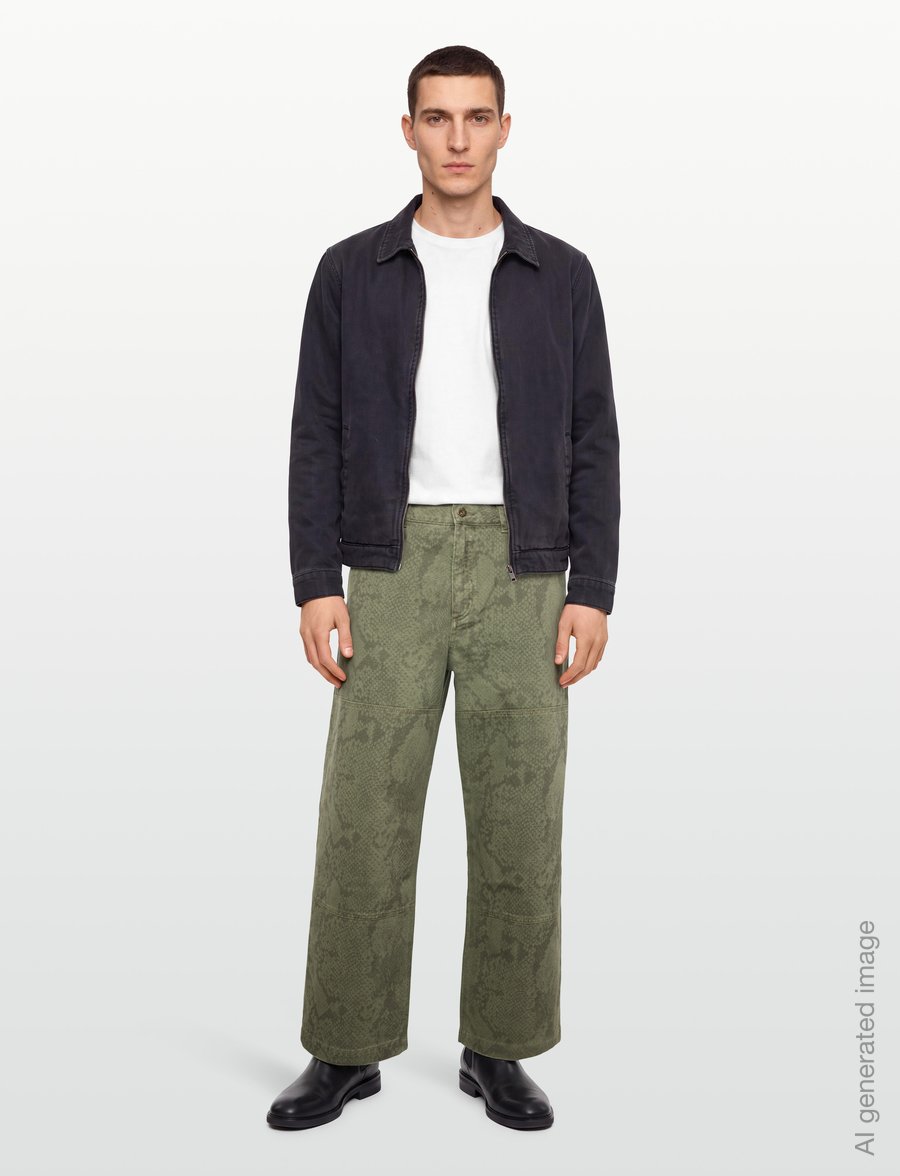 HUGO BLUE - Gunter263 - loose jeans - open green - 0