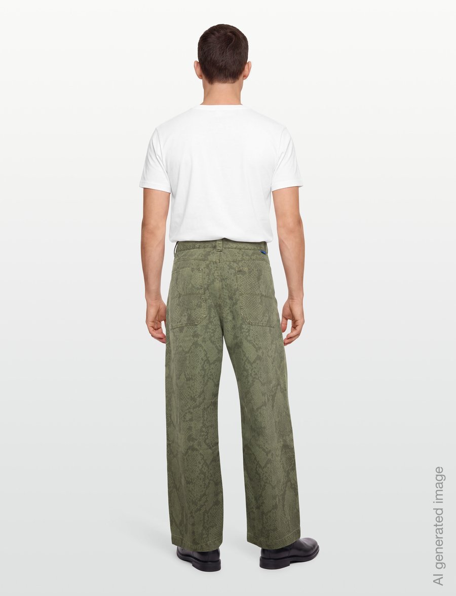 HUGO BLUE - Gunter263 - loose jeans - open green - 4