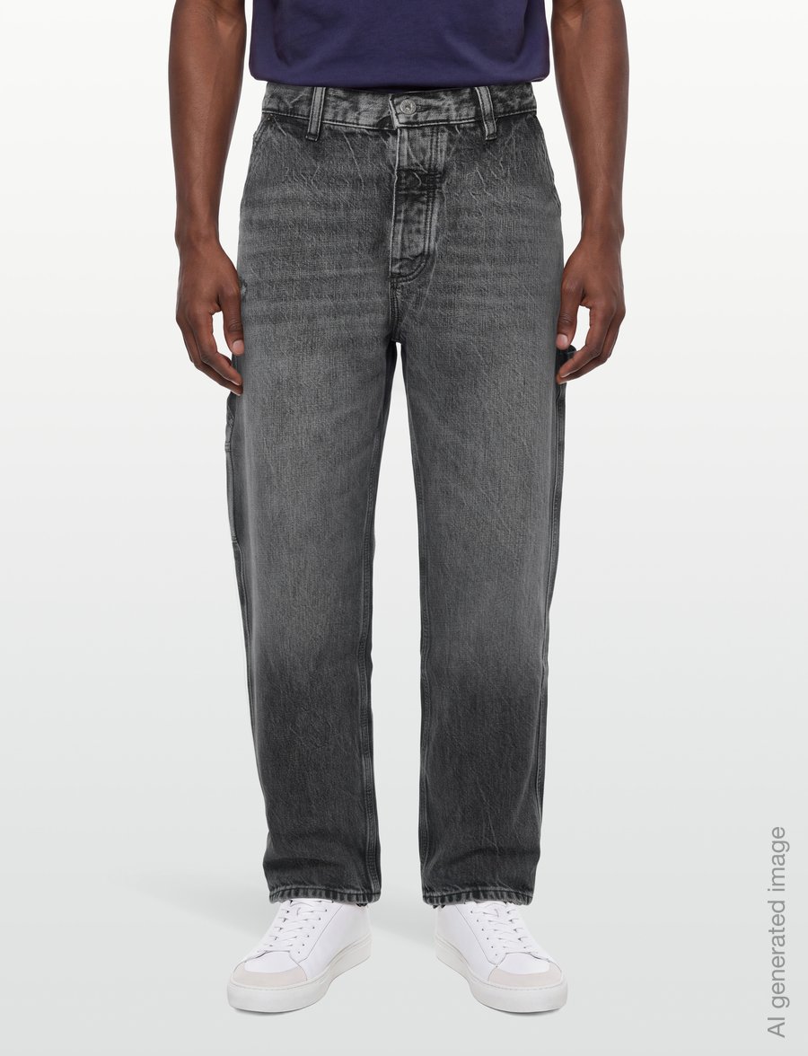 HUGO BLUE - Carpenter/1 - weite jeans - medium grey - 3