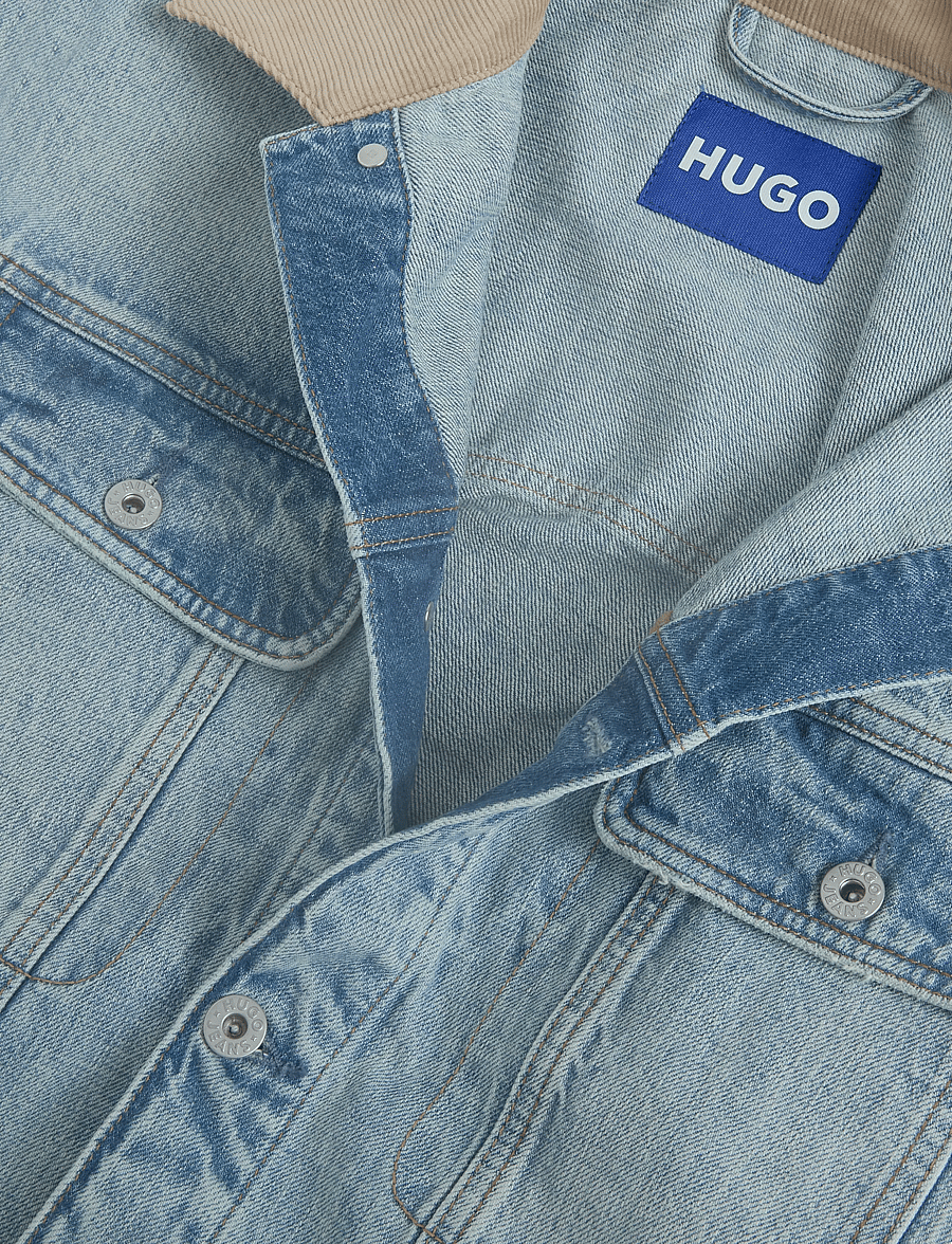 HUGO BLUE - Erlo - ungefütterte denimjacken - light/pastel blue - 5