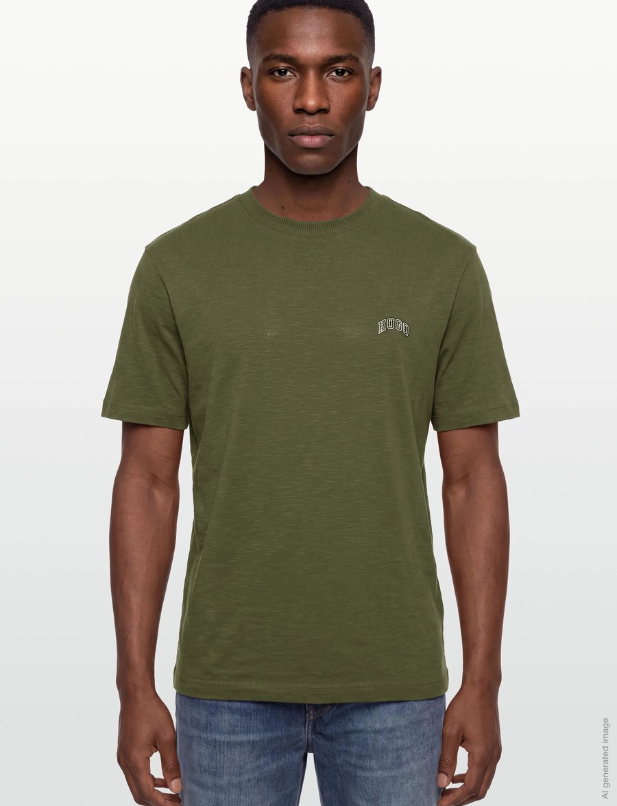 HUGO BLUE - Nowboi - kurzärmelige t-shirts - open green - 3