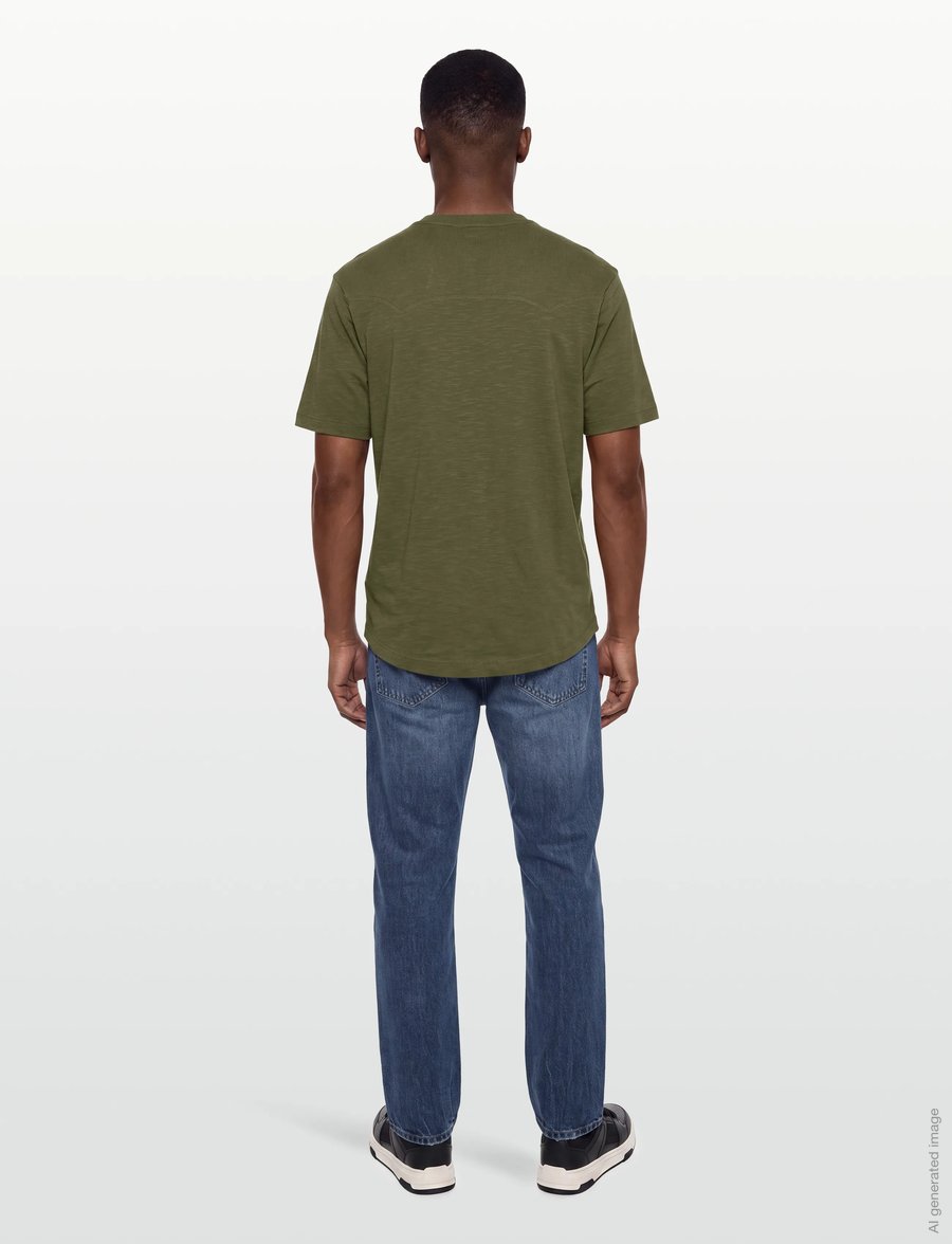 HUGO BLUE - Nowboi - kurzärmelige t-shirts - open green - 4