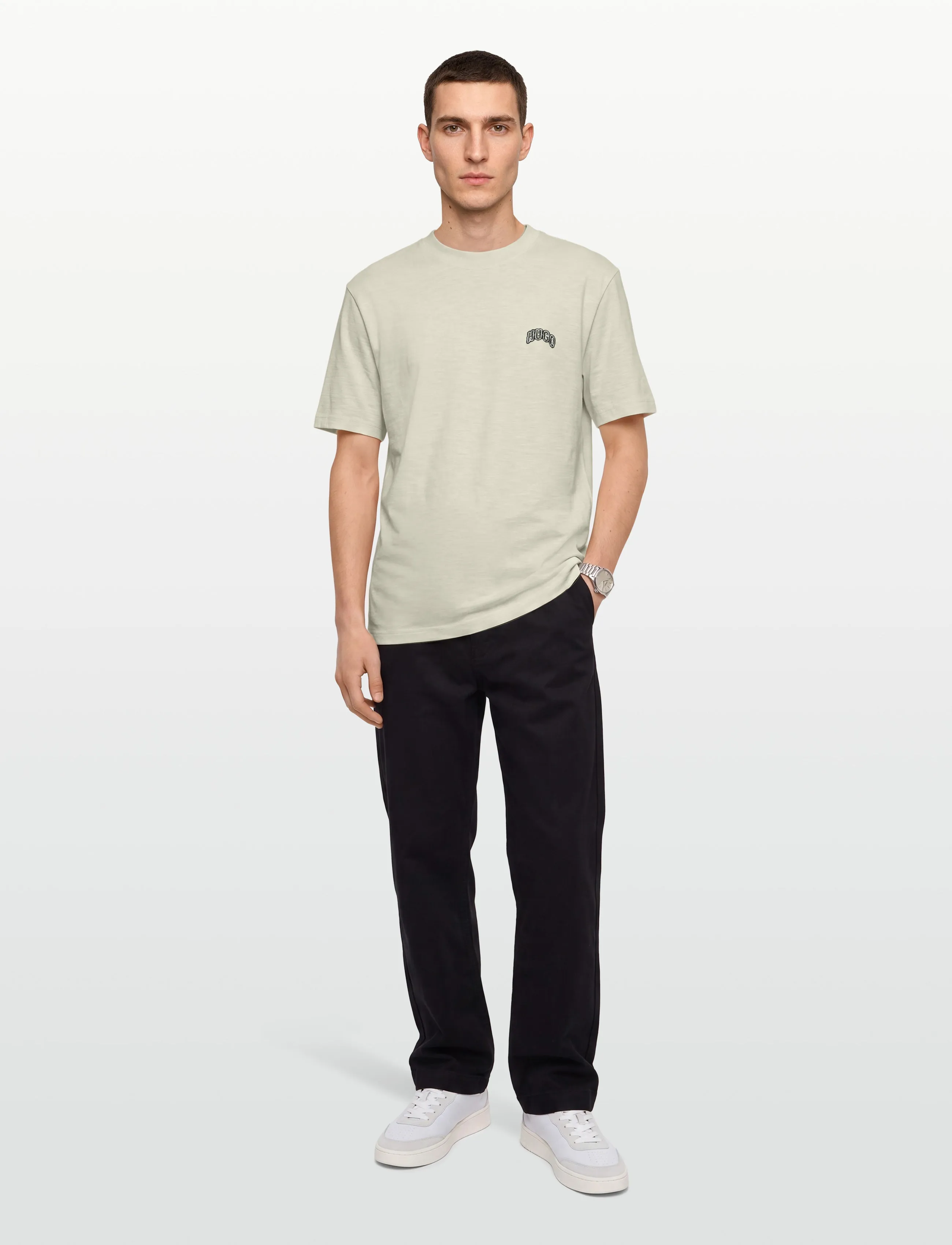 HUGO BLUE Nowboi - T-särgid - OPEN WHITE / cream