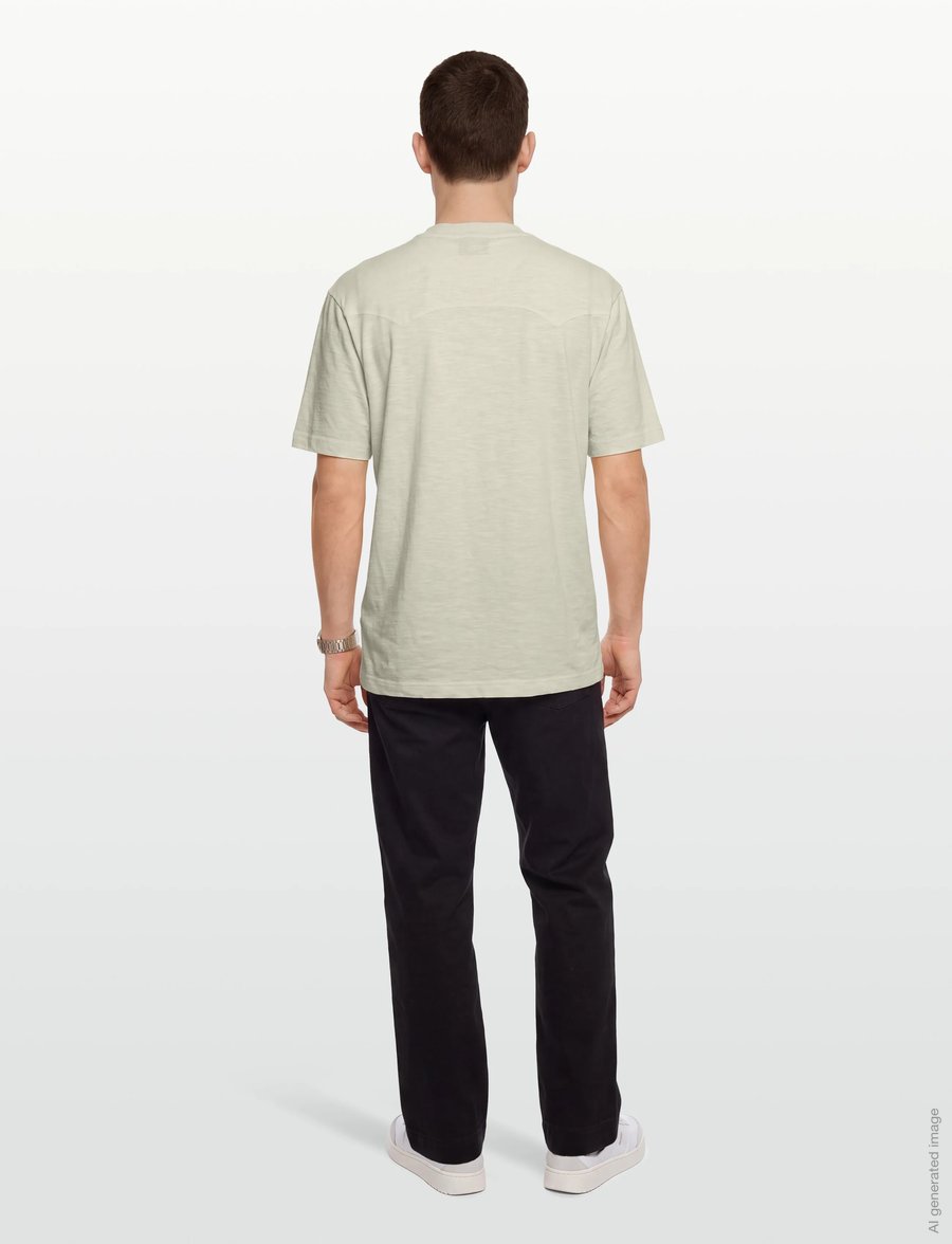 HUGO BLUE - Nowboi - kortærmede t-shirts - open white - 4