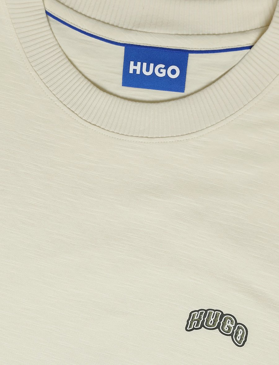 HUGO BLUE - Nowboi - kortærmede t-shirts - open white - 5
