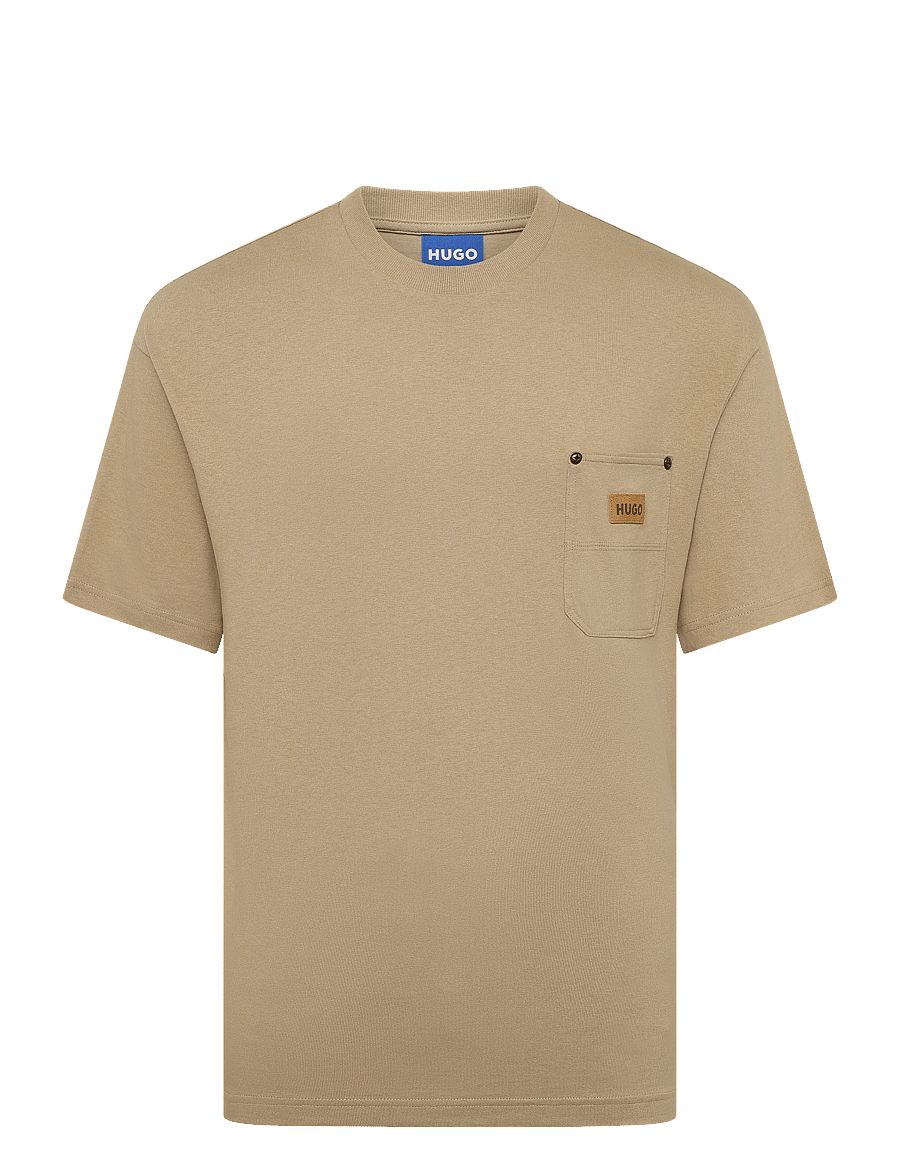 HUGO BLUE - Nevado - kurzärmelige t-shirts - medium beige - 1