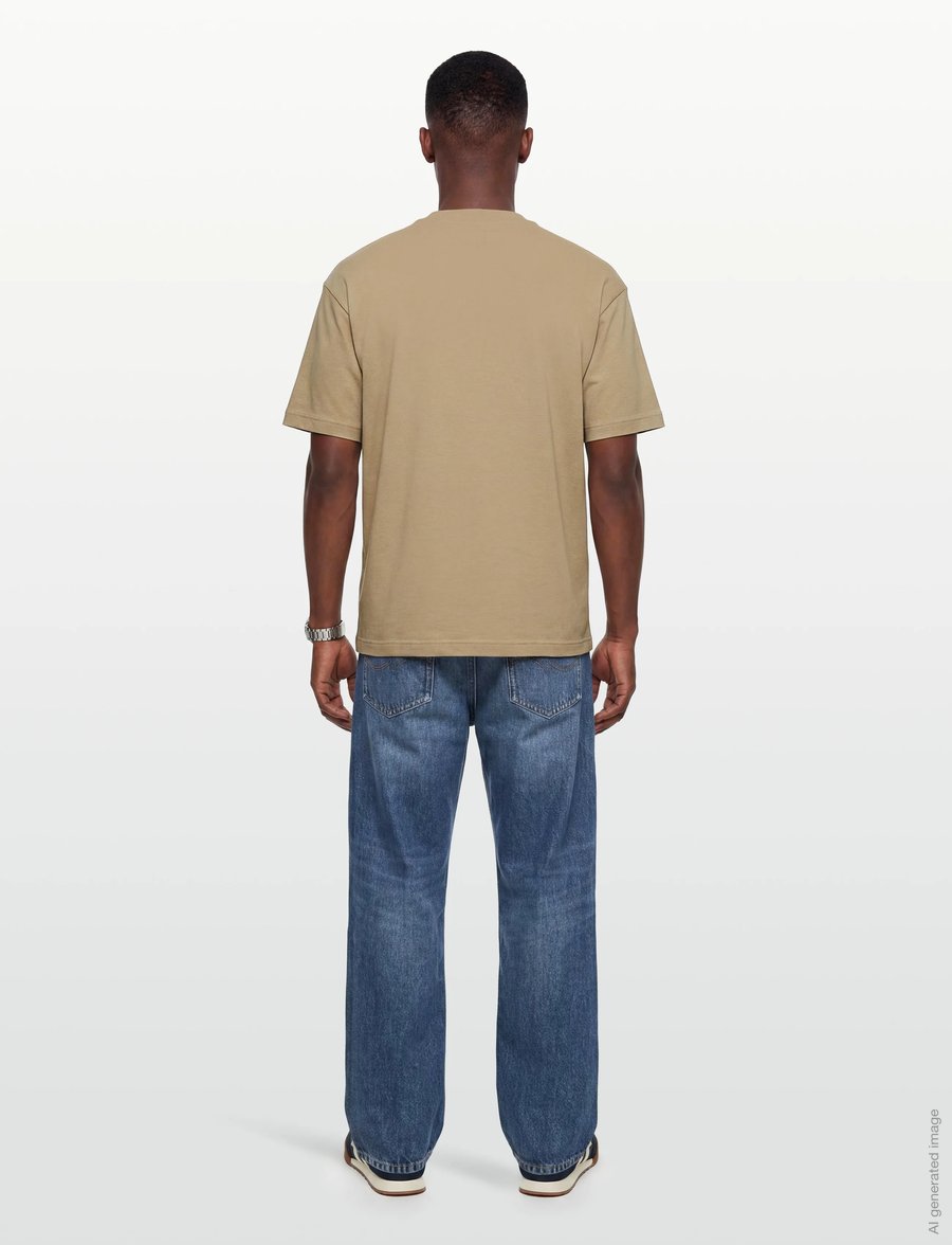 HUGO BLUE - Nevado - kurzärmelige t-shirts - medium beige - 4