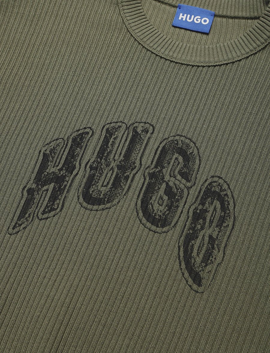HUGO BLUE - Showdy - rundhals - open green - 2