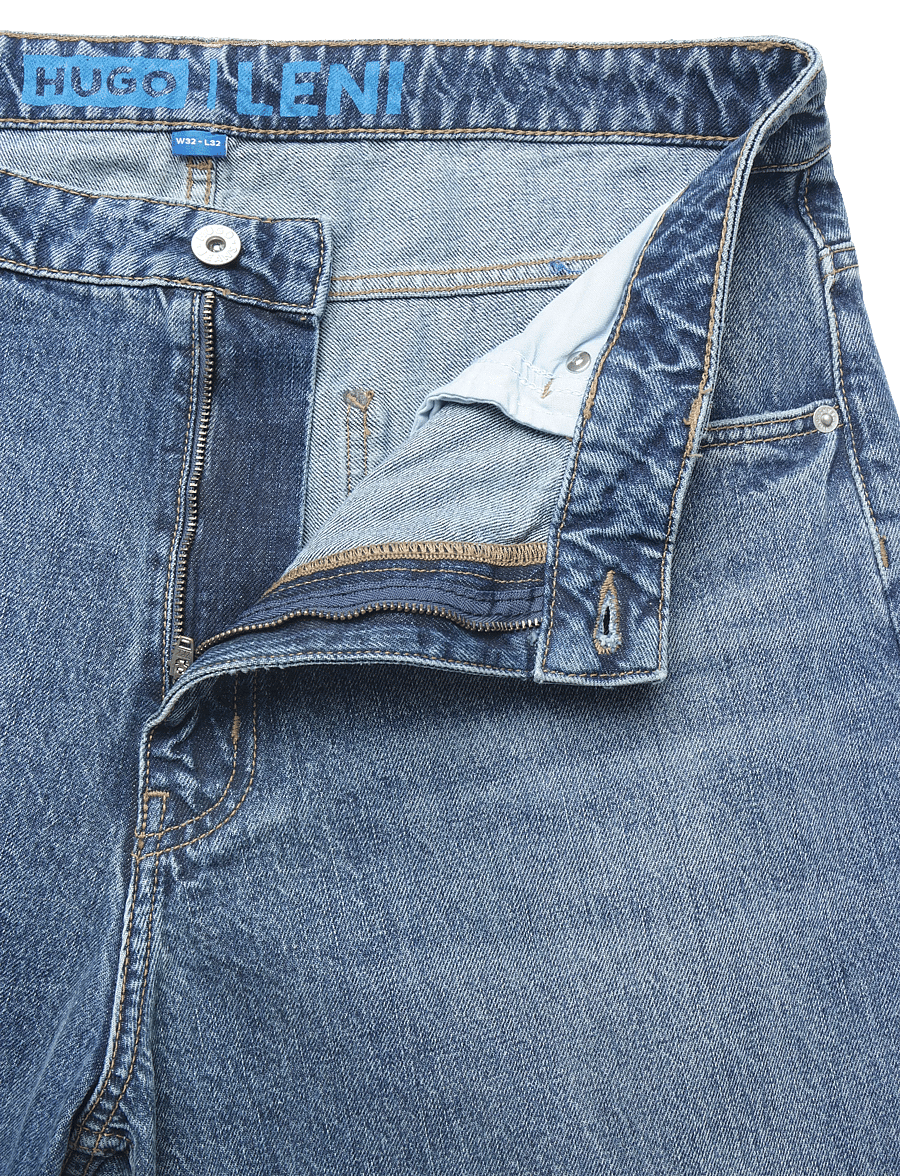 HUGO BLUE - Leni_S_B - brede jeans - medium blue - 3