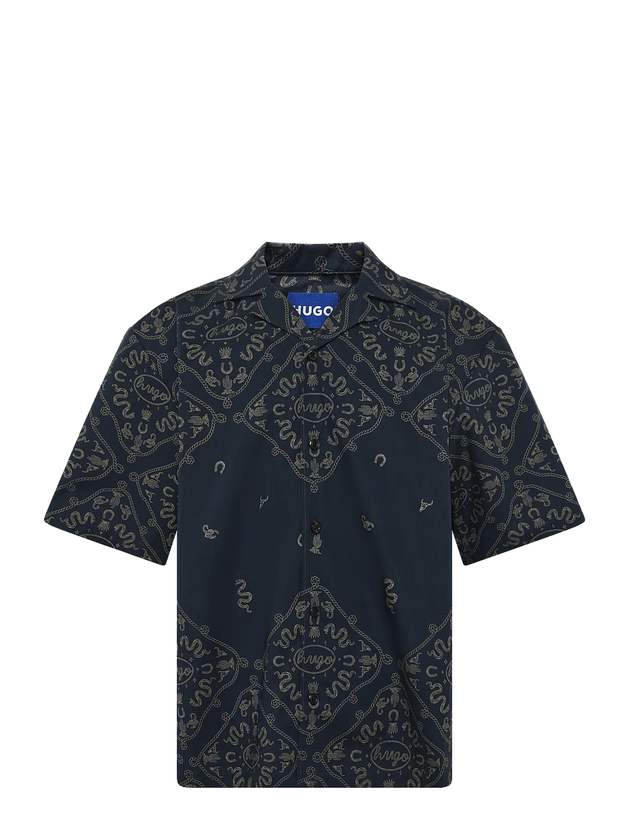 HUGO BLUE - Eligino - gemusterte hemden - dark blue - 1