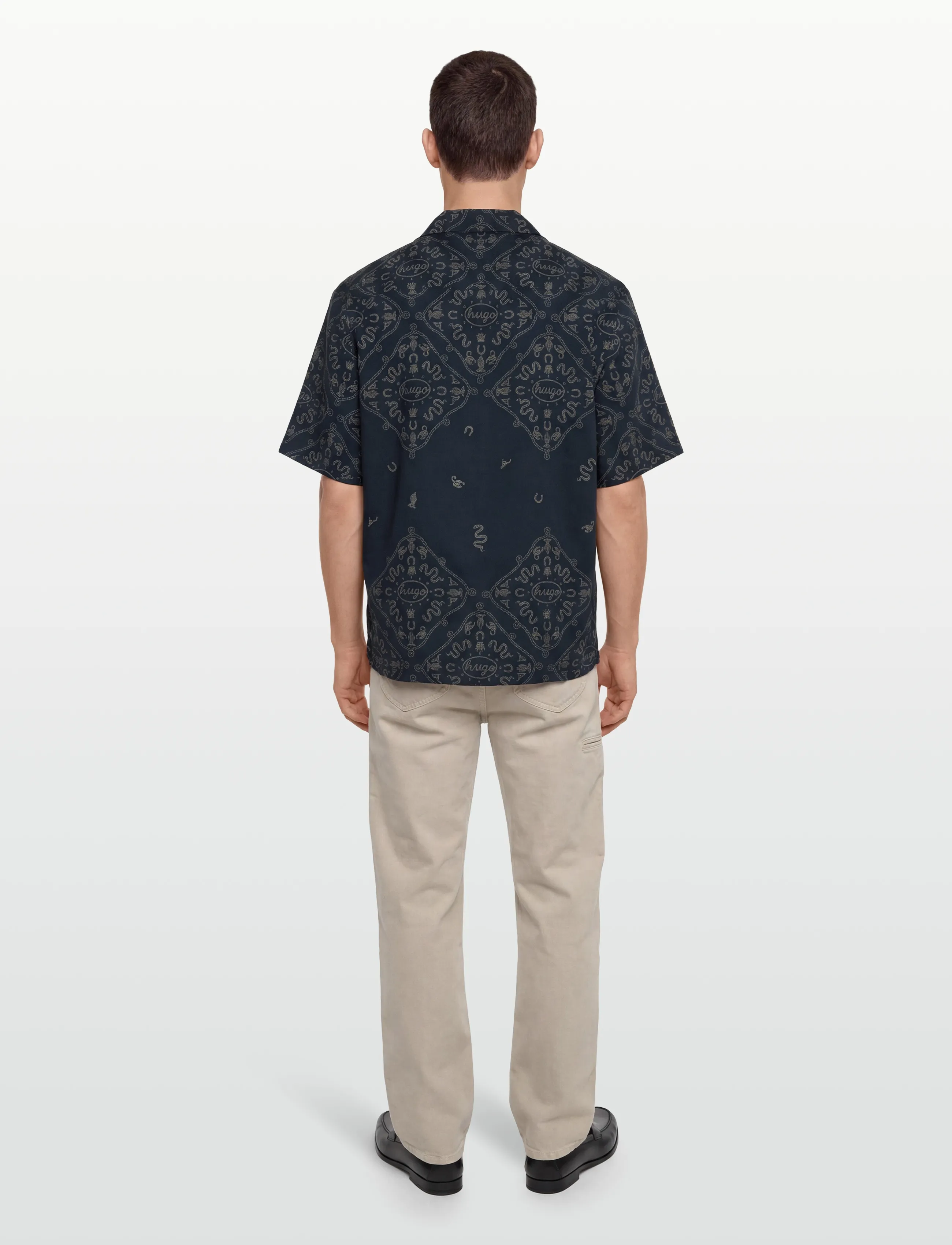 HUGO BLUE - Eligino - mustriga särgid - dark blue - 4