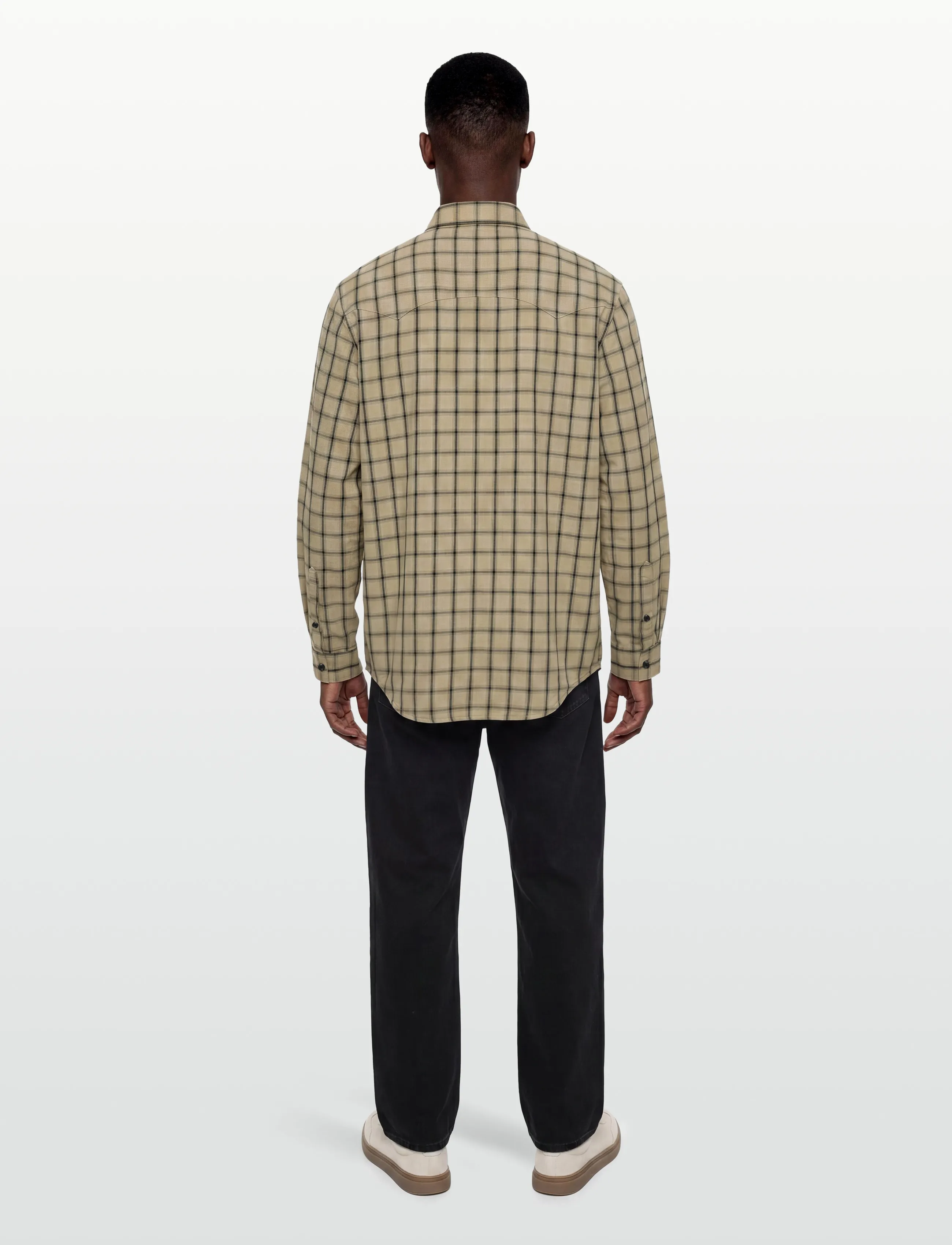 HUGO BLUE - Ebaltow - mustriga särgid - medium beige - 4