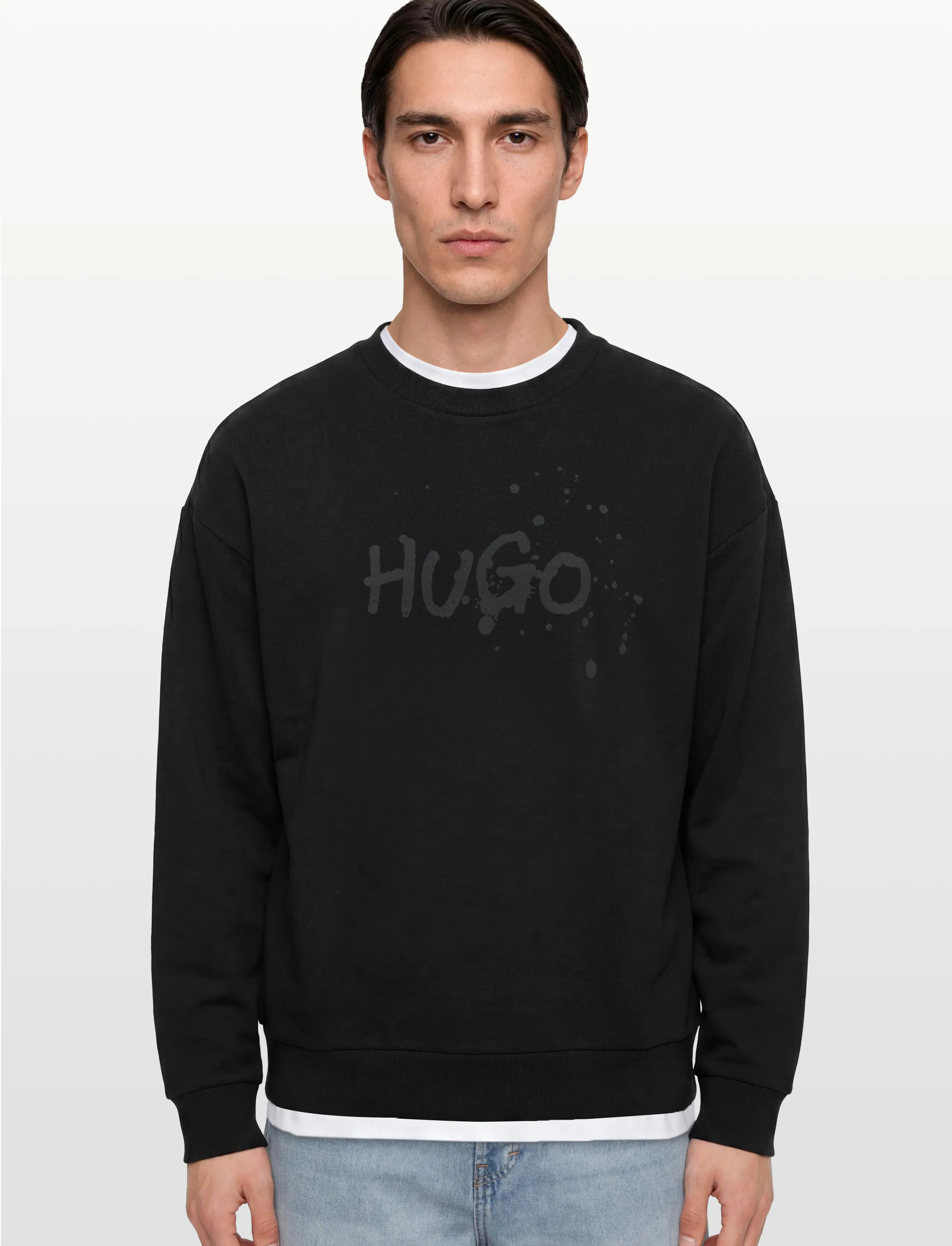 HUGO BLUE - Nierofix_Crew - black - 3