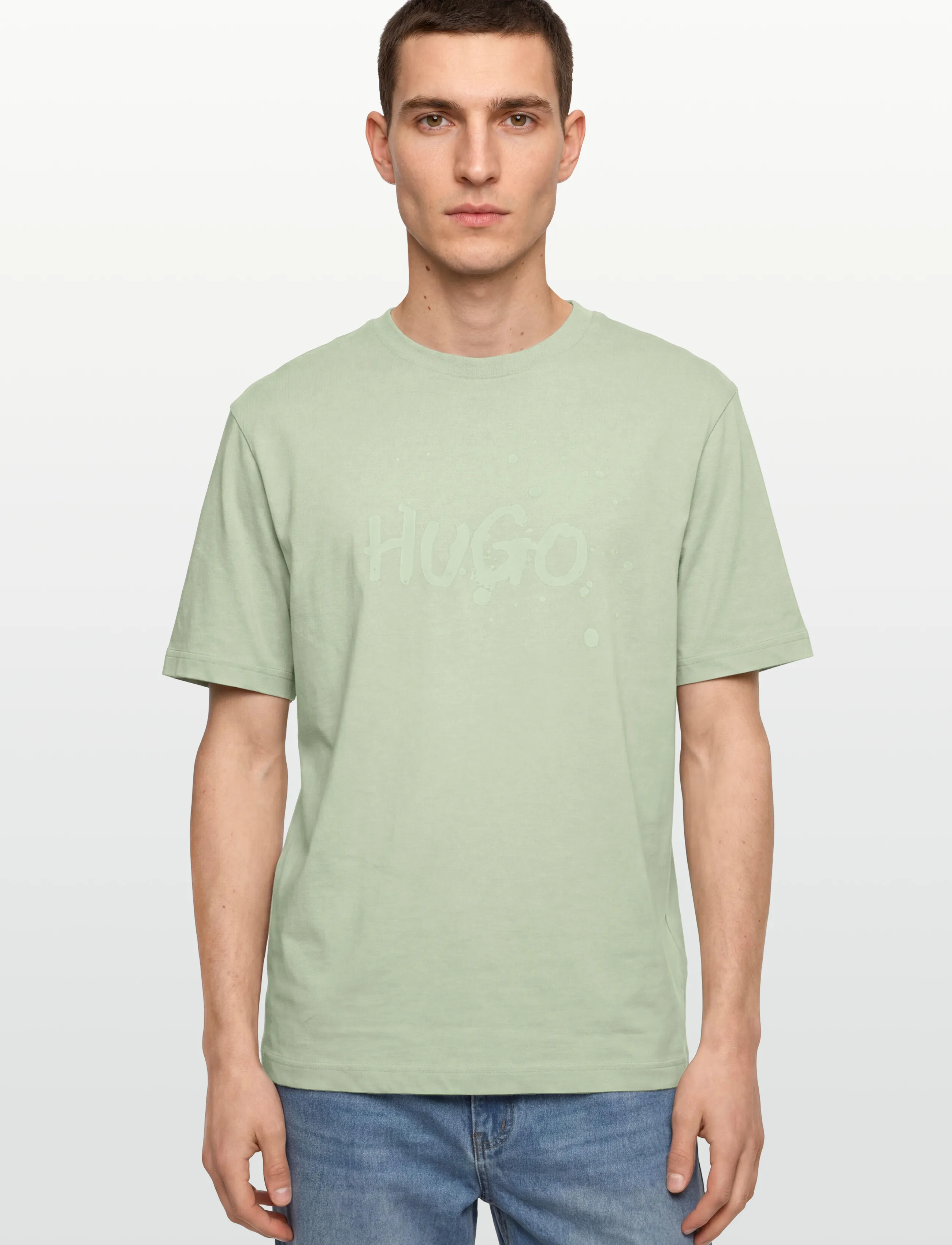 HUGO BLUE - Nierofix_U261 - lühikeste varrukatega t-särgid - open green - 3