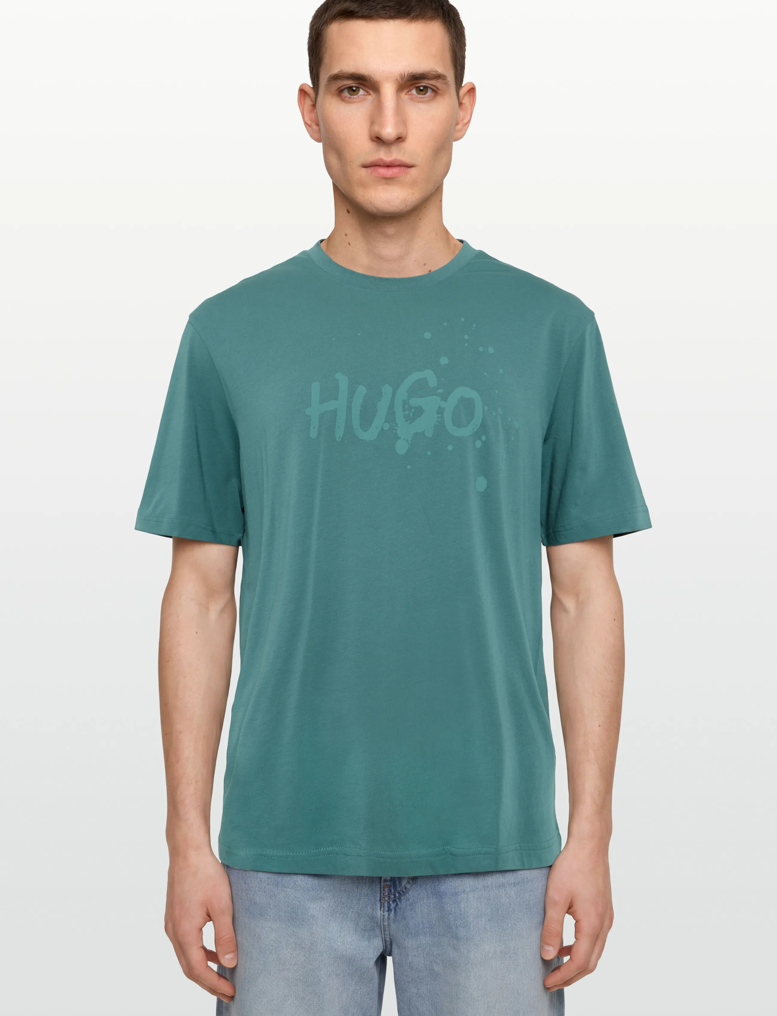 HUGO BLUE - Nierofix_U261 - kurzärmelige t-shirts - turquoise/aqua - 4