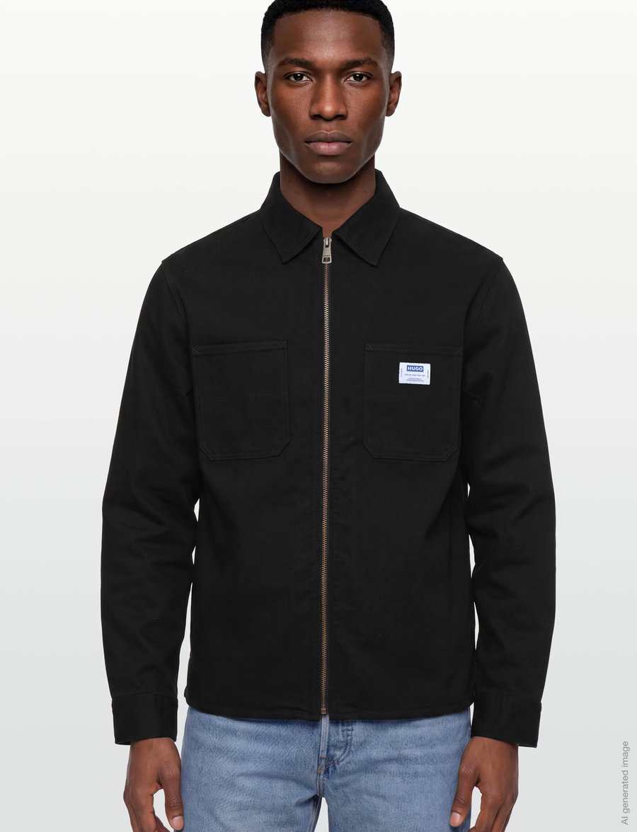 HUGO BLUE - Ekyzone - denimskjorter - black - 3